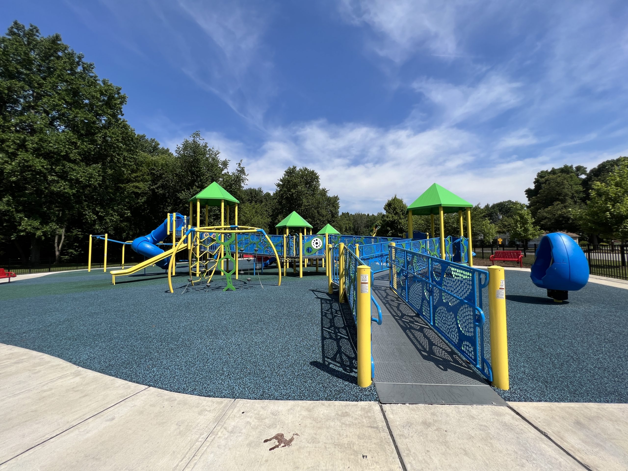 Shai Shacknai Memorial Park Playground in Wayne NJ WIDE shot BEST USE