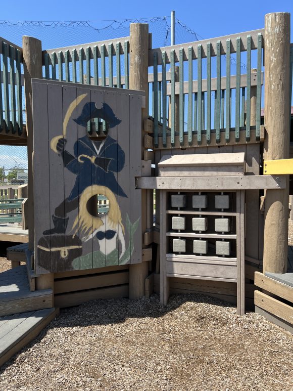 Shark Park Playground in Brigantine NJ pirate and mermaid