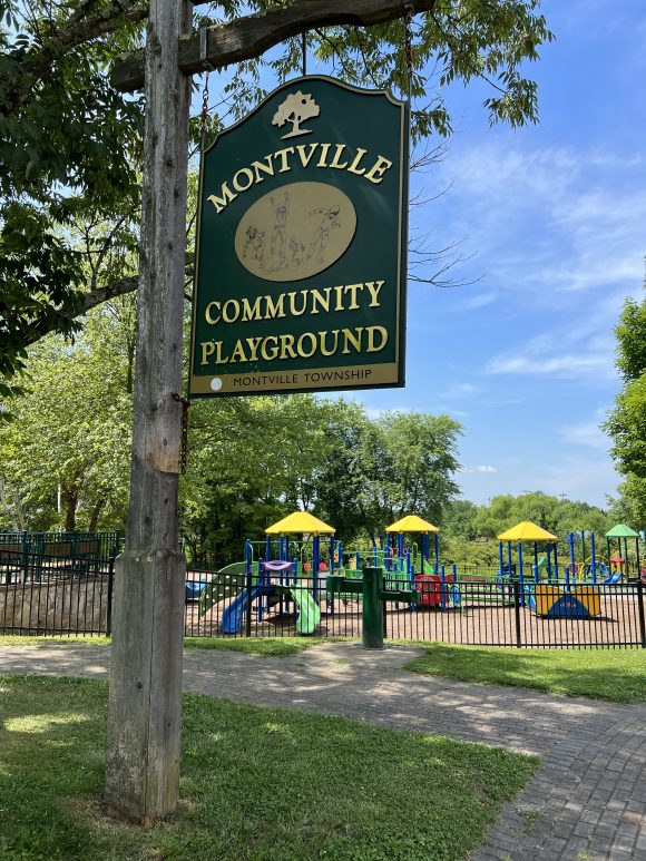 Sign at Montville Community Playground in Montville NJ