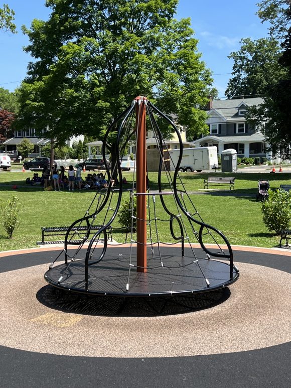 Spinning web TALL at Mindowaskin Park Playground in Westfield NJ