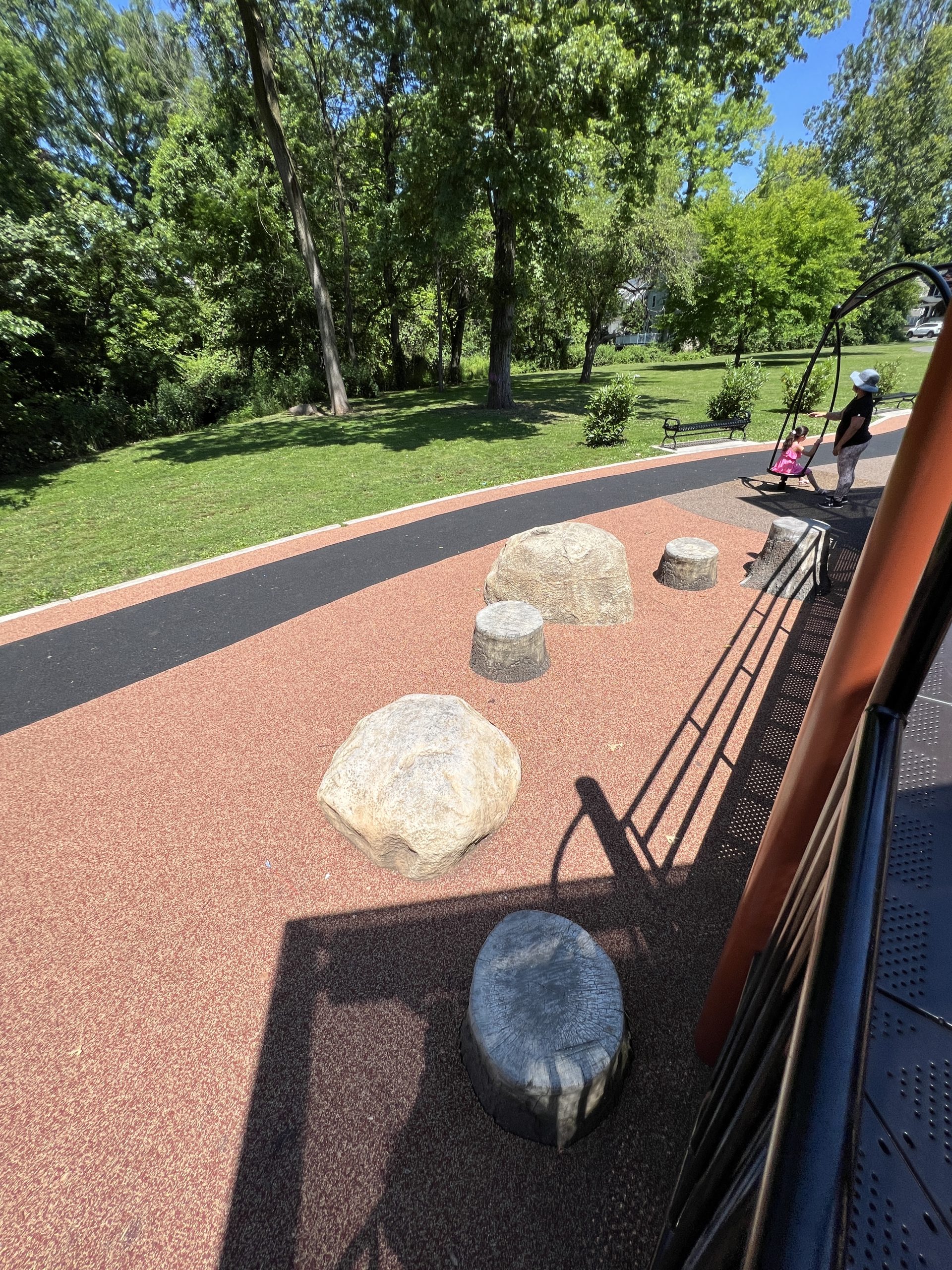 Stepping Stones at Mindowaskin Park Playground in Westfield NJ