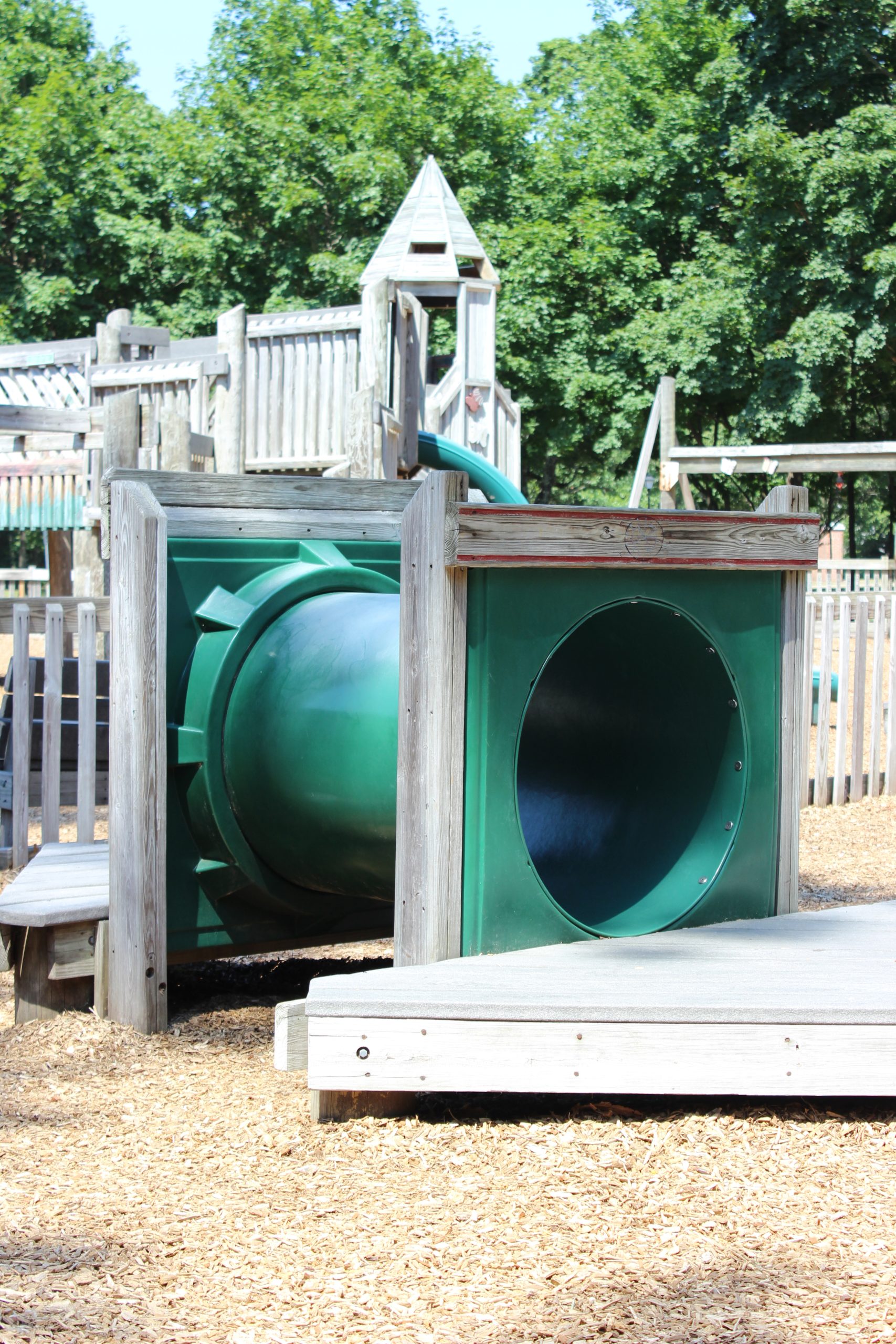 Tunnel at Jackson Jungle Play Park Playground in Jackson NJ