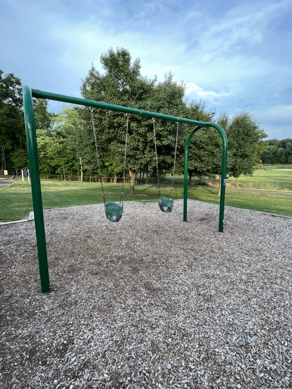 Warren Municipal Park Playground in Warren NJ Preschool playground BABY swings