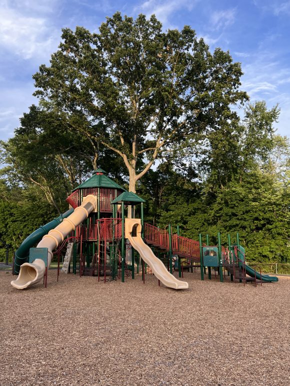 Warren Municipal Park Playground in Warren NJ Tall shot 3