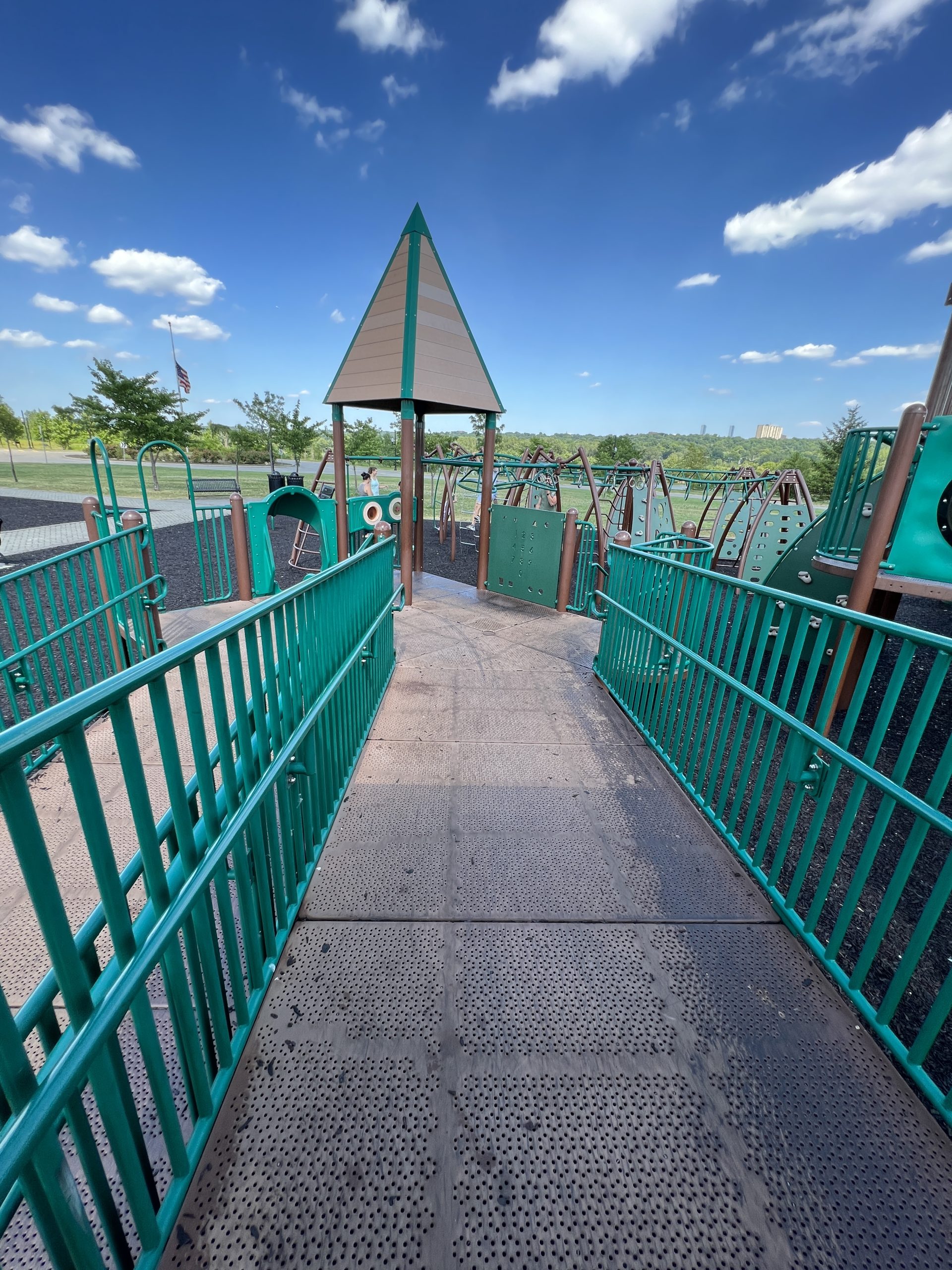 ACCESSIBLE - wide paths 2 at Overpeck County Park Playground in Leonia NJ