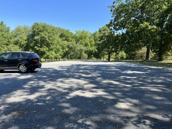 Deer Pen Park in Pittsgrove Township NJ - Parking lot WIDE image