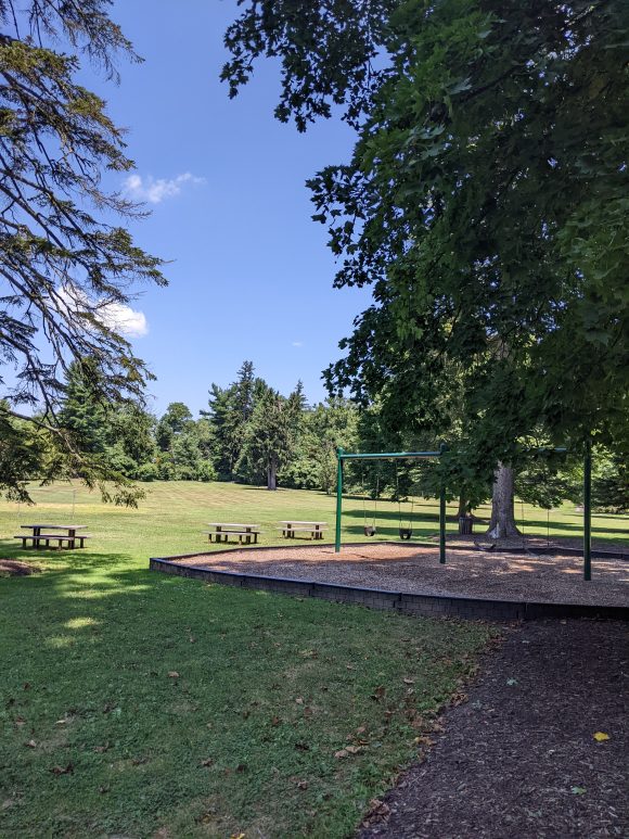 EXTRAS - Picnic Benches with Swings at Marquand Park in Princeton NJ
