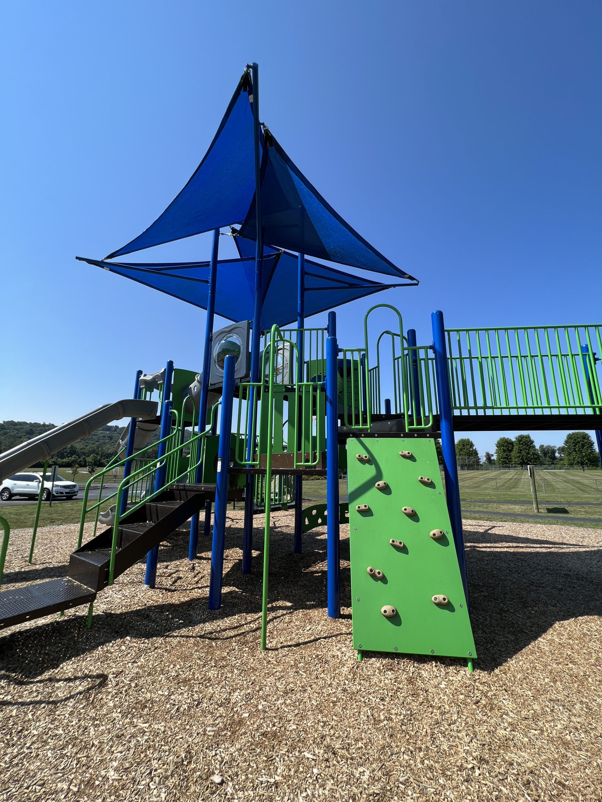 FEATURES - Climbing Wall At Heritage Park Playground in Asbury NJ