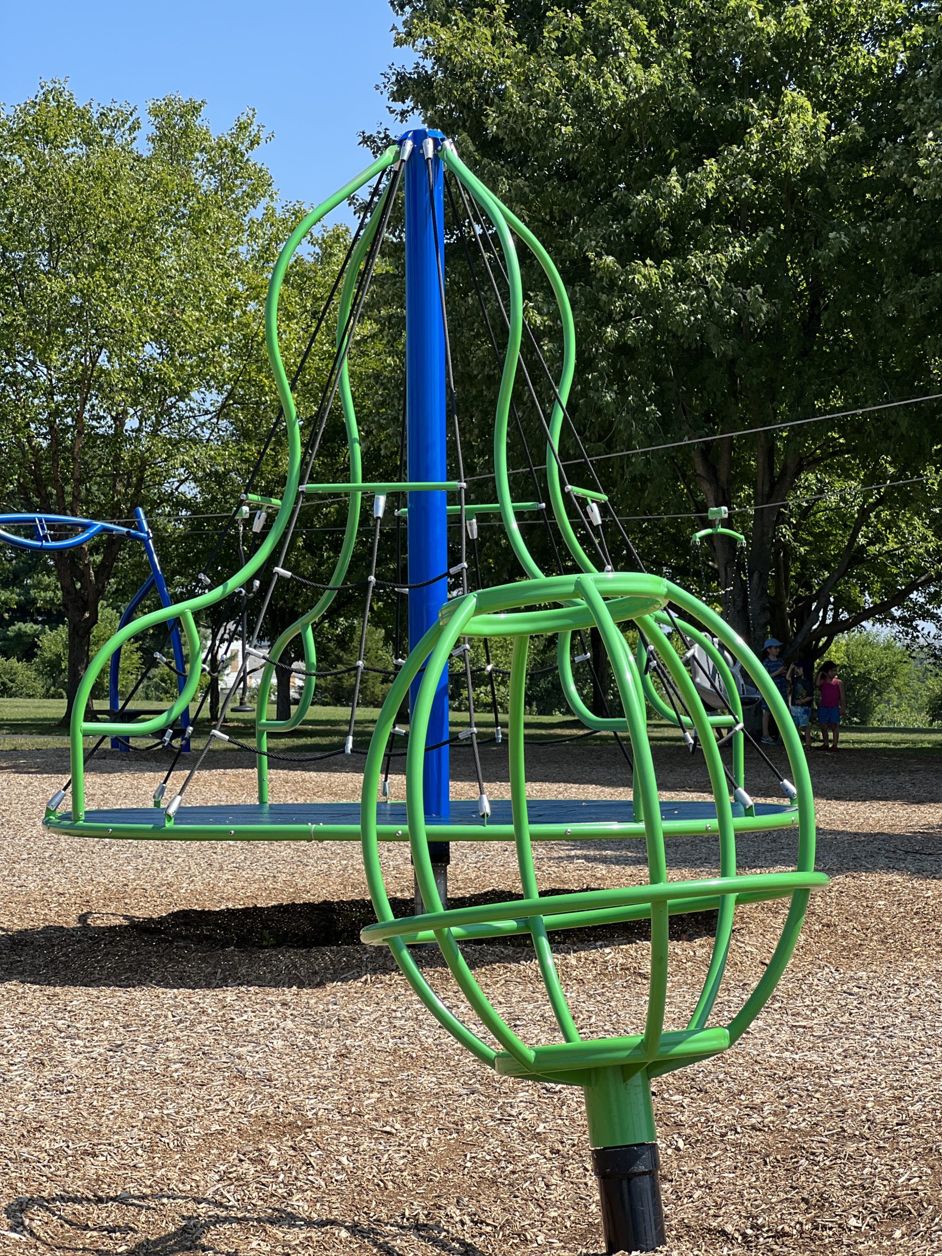 FEATURES - Spinners both tall At Heritage Park Playground in Asbury NJ