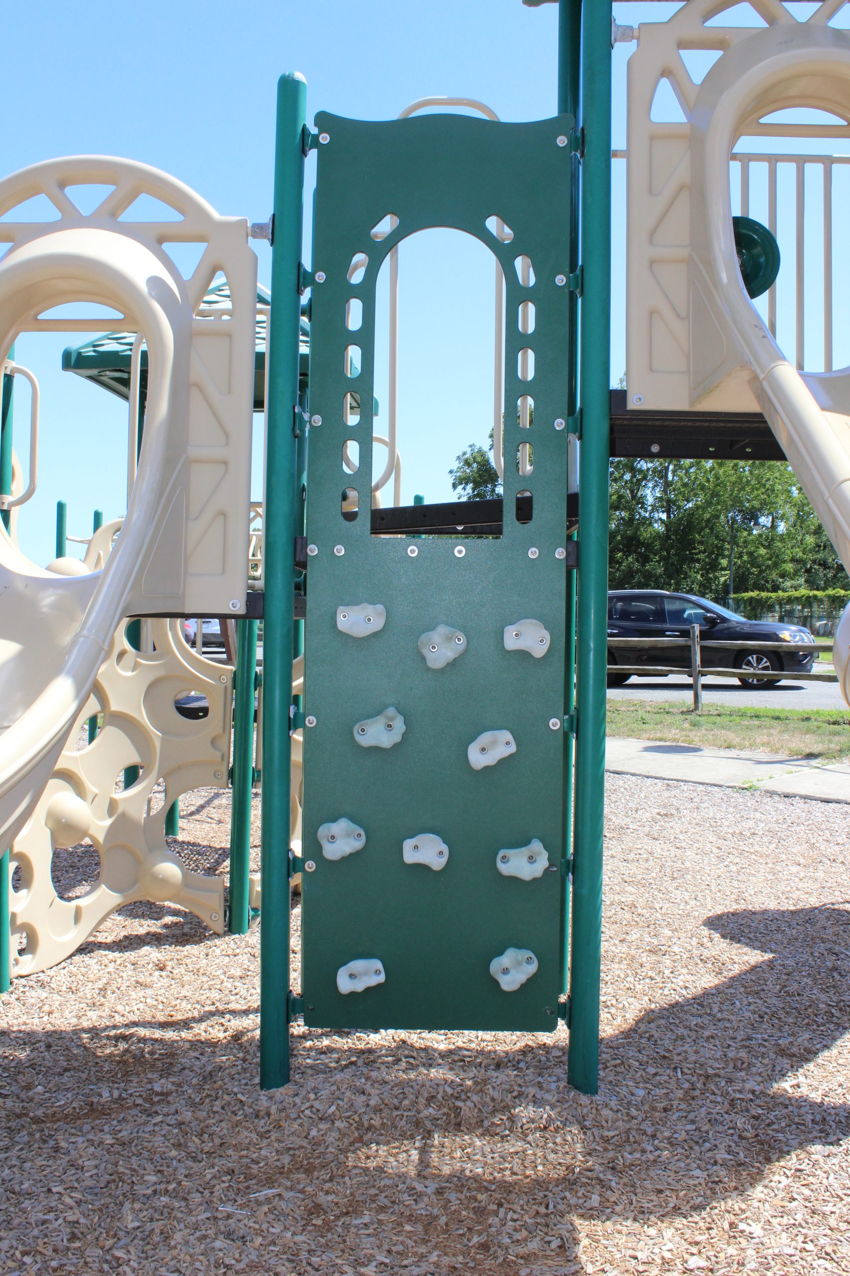 FEATURES - rock climbing wall at Stanley Tip Seaman Park Playground in Tuckerton NJ