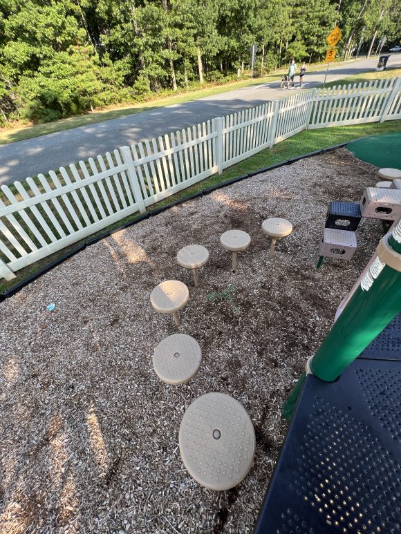 Field of Dreams Playground in Absecon NJ Stepping pods TALL 1
