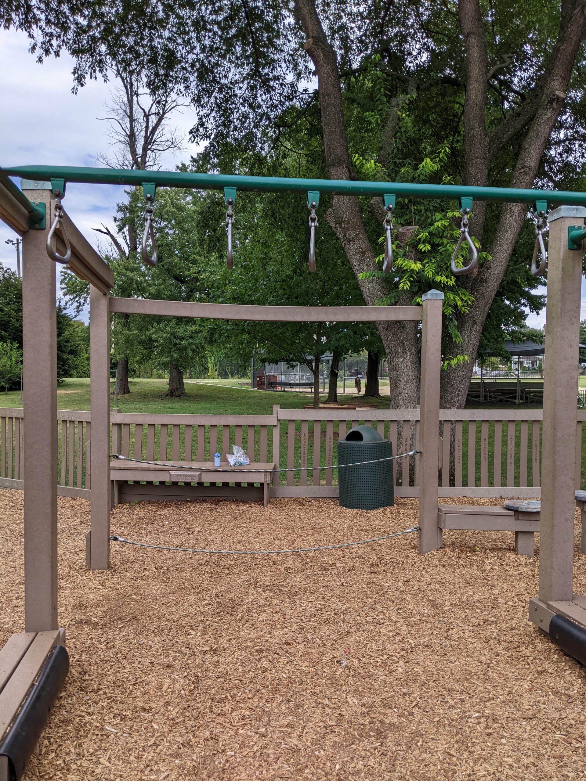 Frank Fullerton Memorial Park Playground in Moorestown NJ - FEATURES - Monkey Bar Rings TALL image