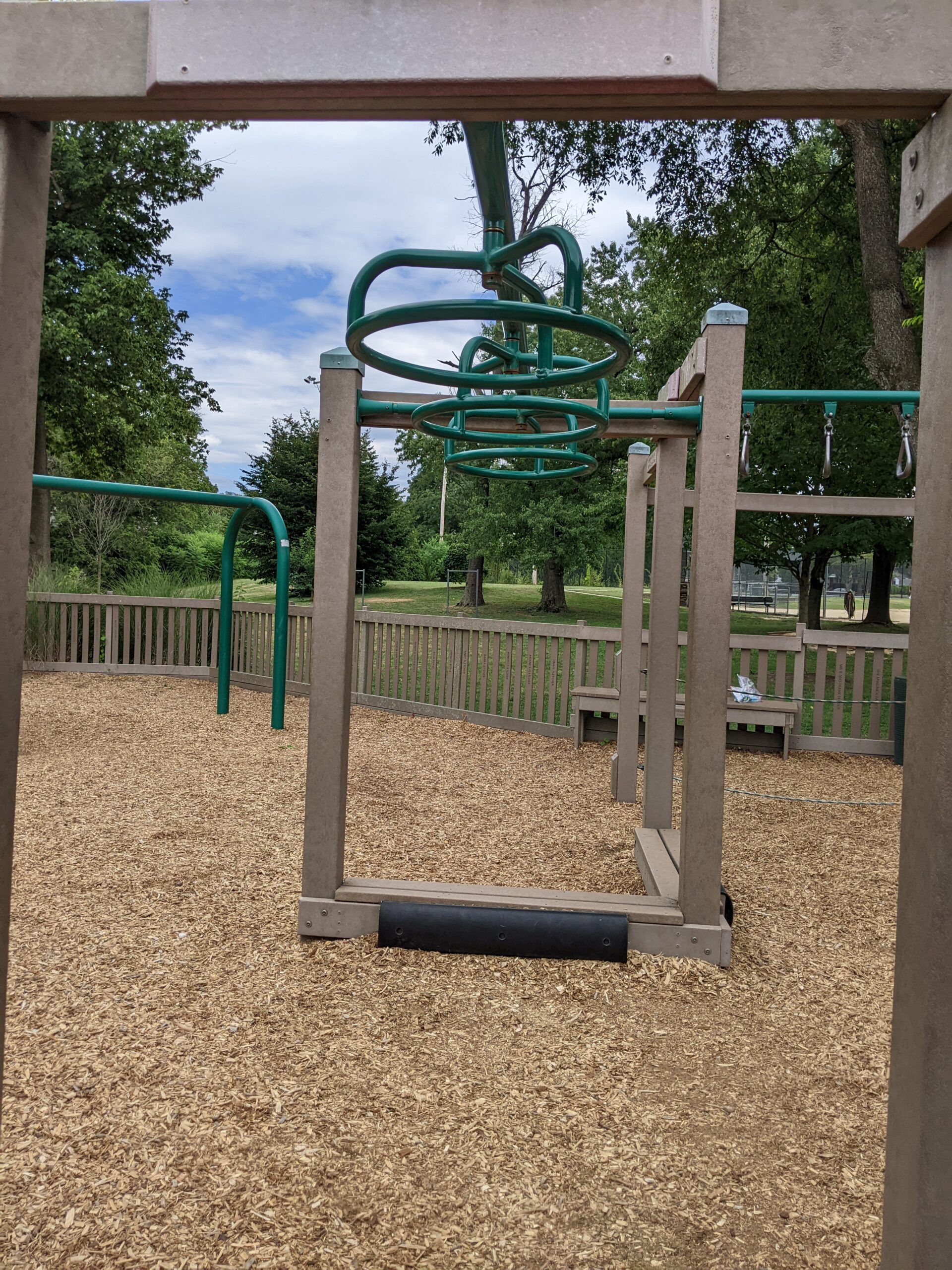 Frank Fullerton Memorial Park Playground in Moorestown NJ - FEATURES - Monkey Bars Circular TALL image