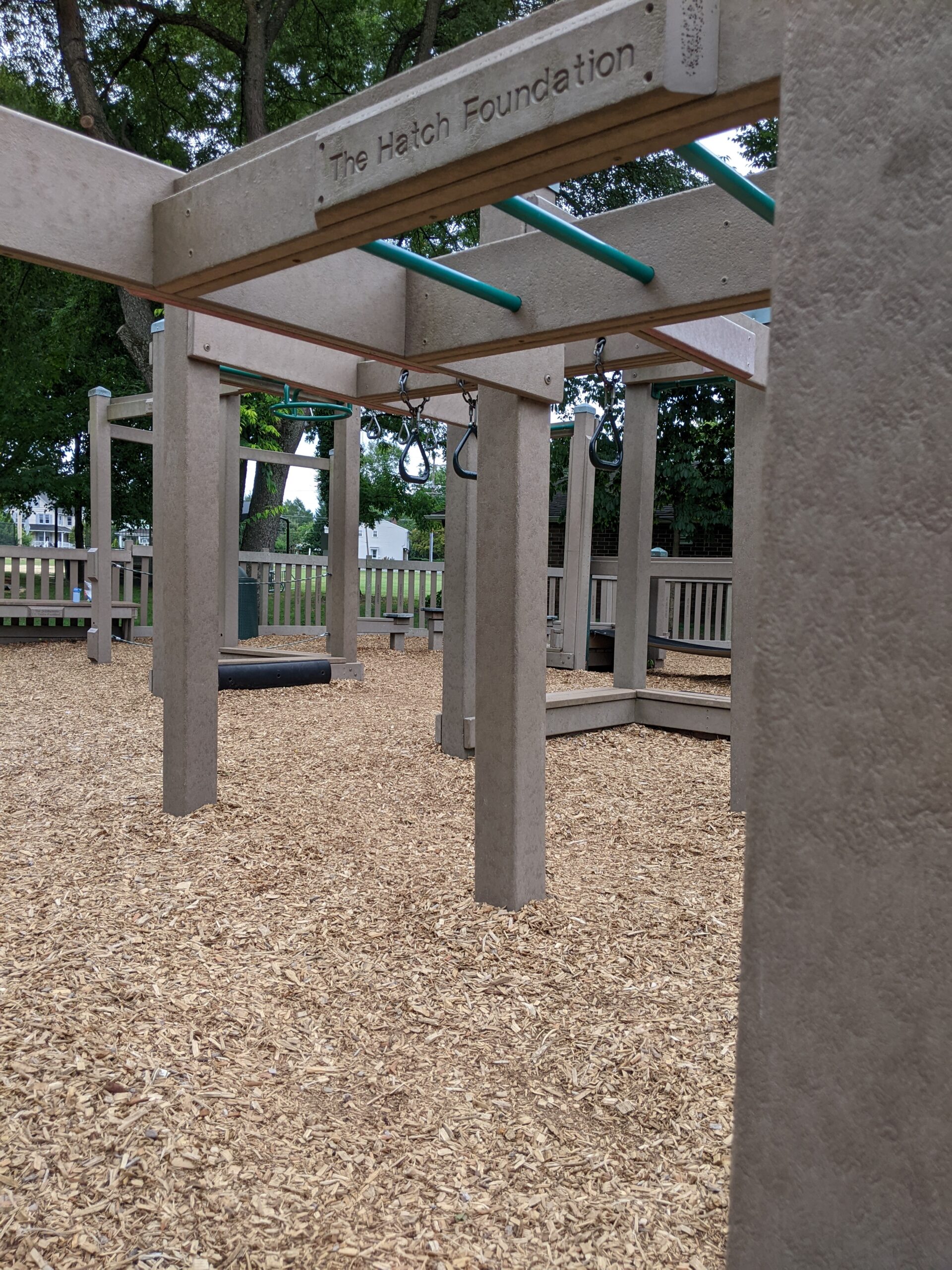 Frank Fullerton Memorial Park Playground in Moorestown NJ - FEATURES - Monkey Bars TALL image