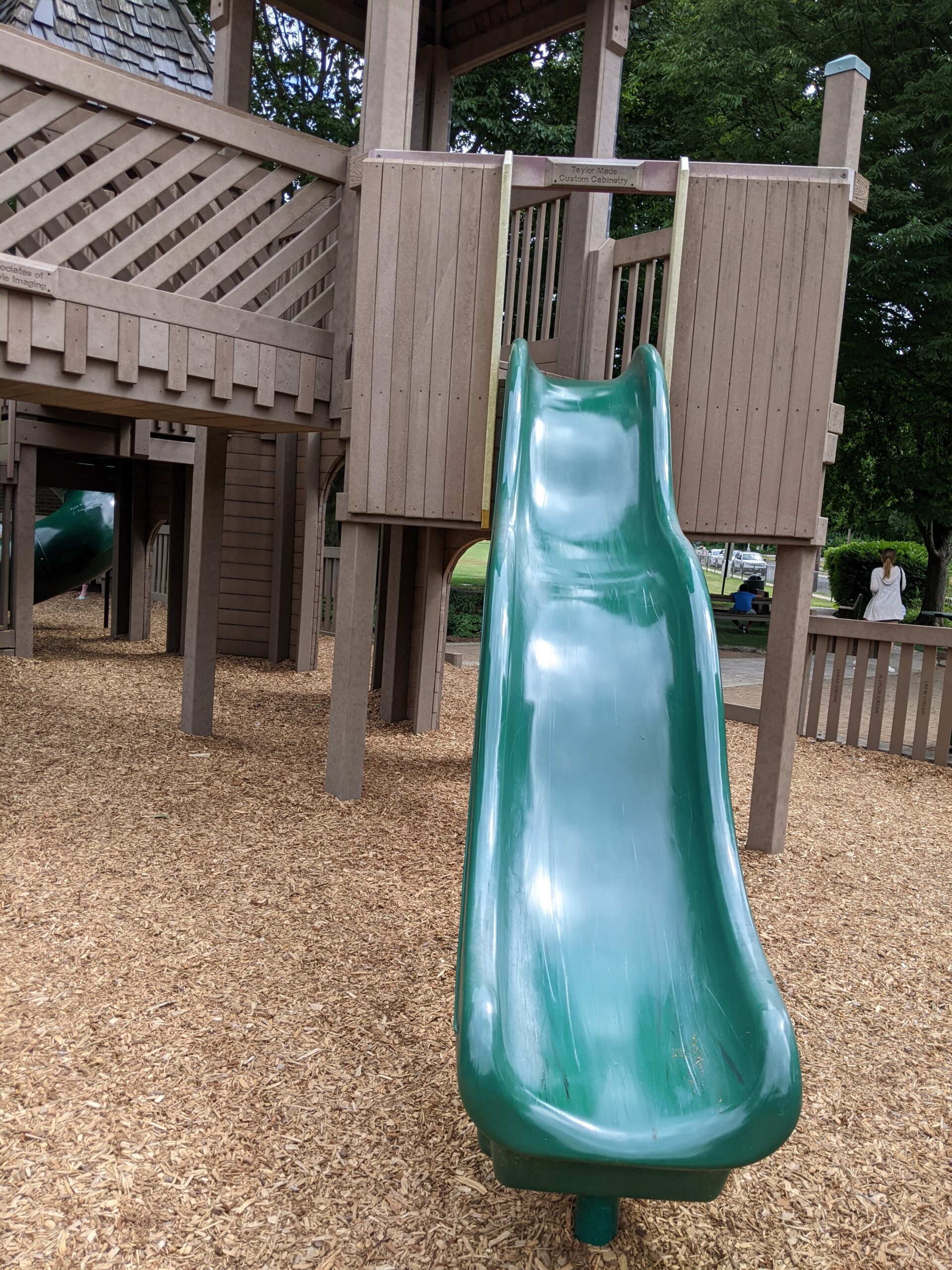 Frank Fullerton Memorial Park Playground in Moorestown NJ - SLIDES - wavy slide TALL image