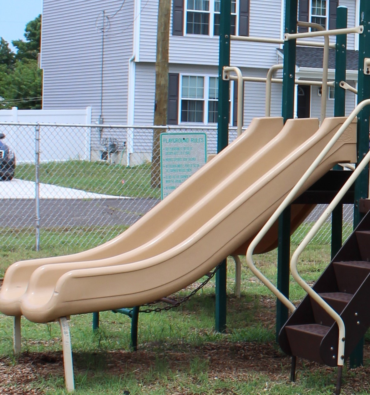 Friendship Park Playground in Millville NJ - SLIDE - side by side slide TALL