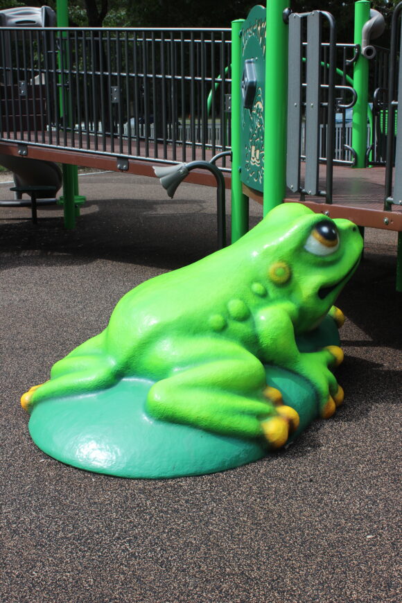 Front Estell Manor Park Playgrounds in Mays Landing NJ - Features - NEW step up frog structure TALL image