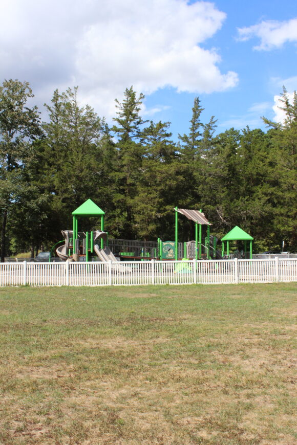 Front Estell Manor Park Playgrounds in Mays Landing NJ - TALL image - NEW accessible playground with awnings for SHADE