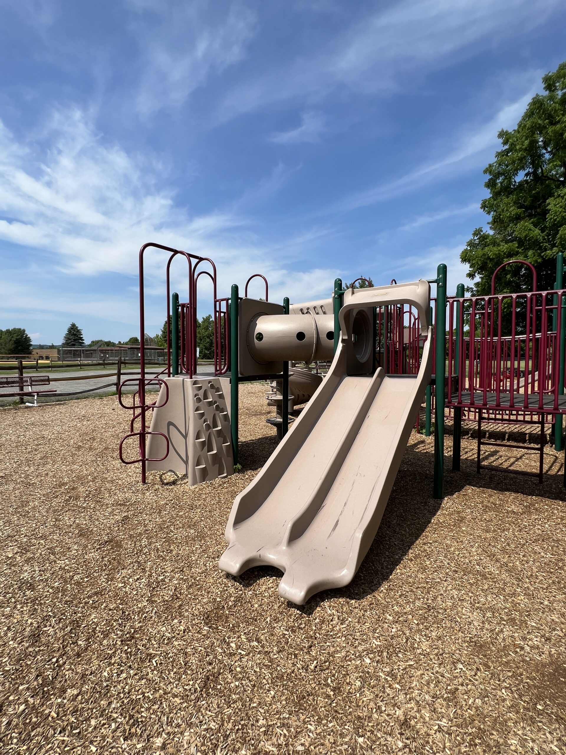 Green Acres Field of Dreams Playground in Independence Township NJ - SLIDE - side by side slide TALL image