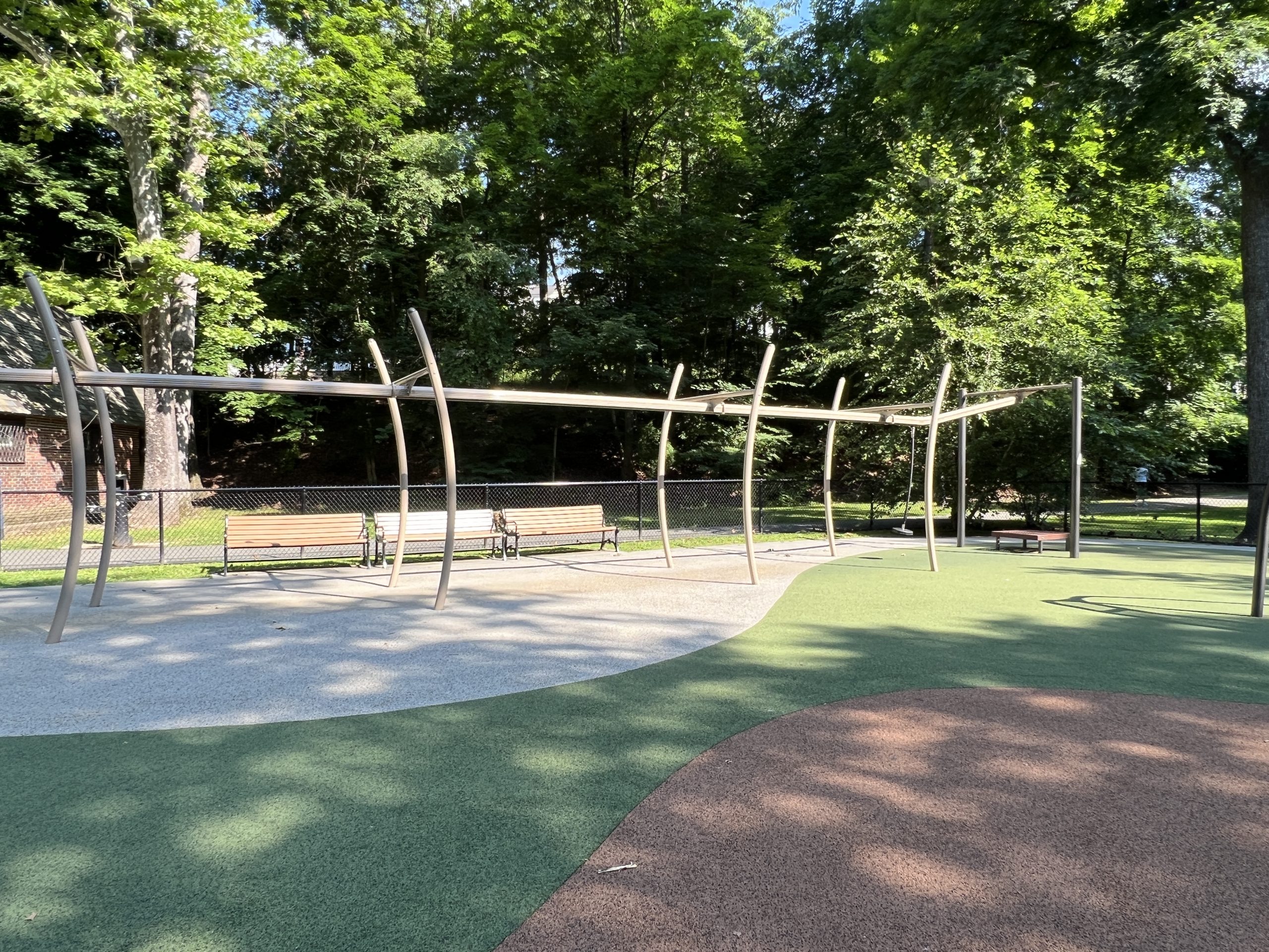 Grover Cleveland Playgrounds in Caldwell NJ - FEATURES - Zip Line 2 WIDE