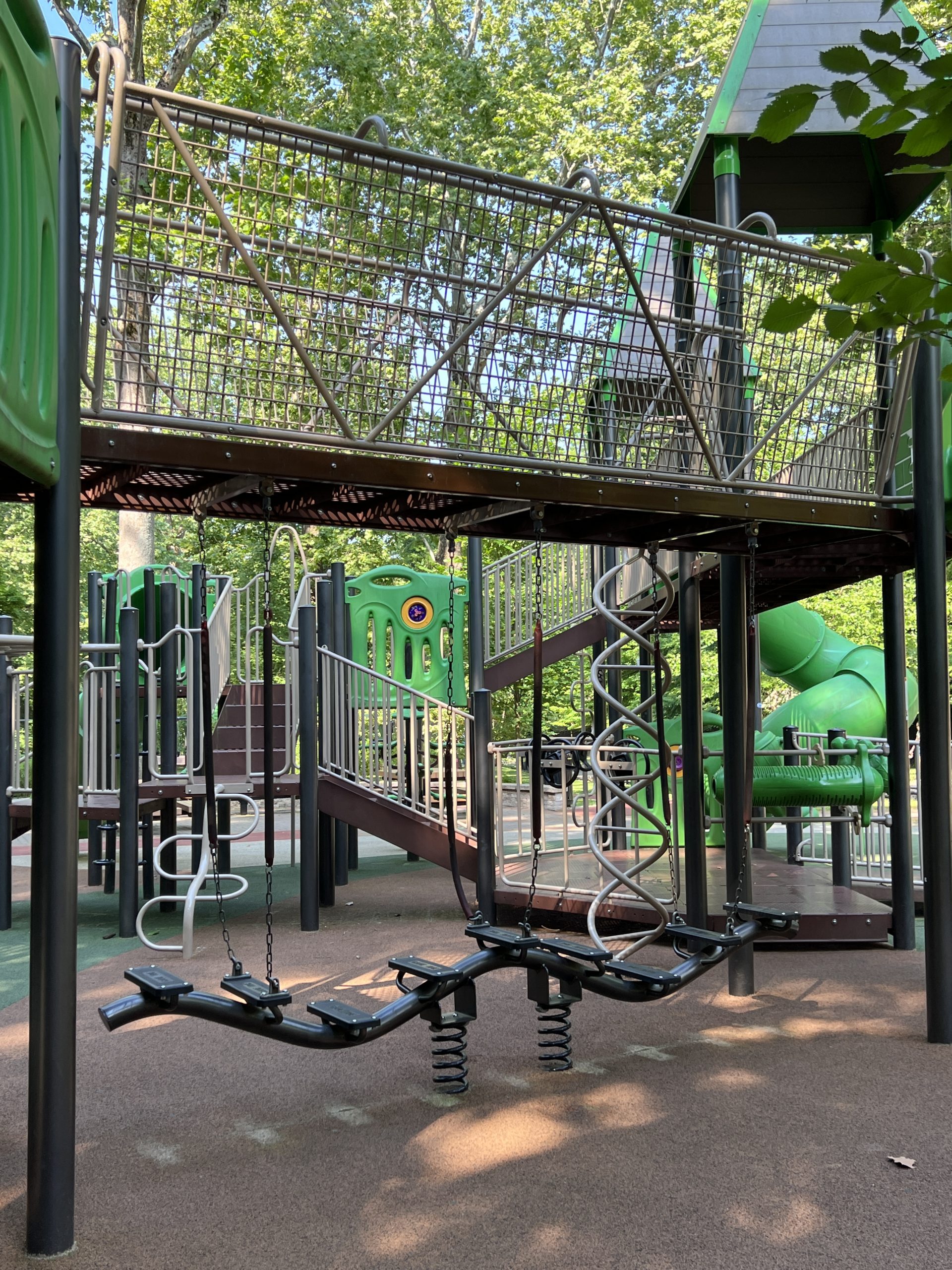 Grover Cleveland Playgrounds in Caldwell NJ - Large Playground Structure - Bridges and ladders