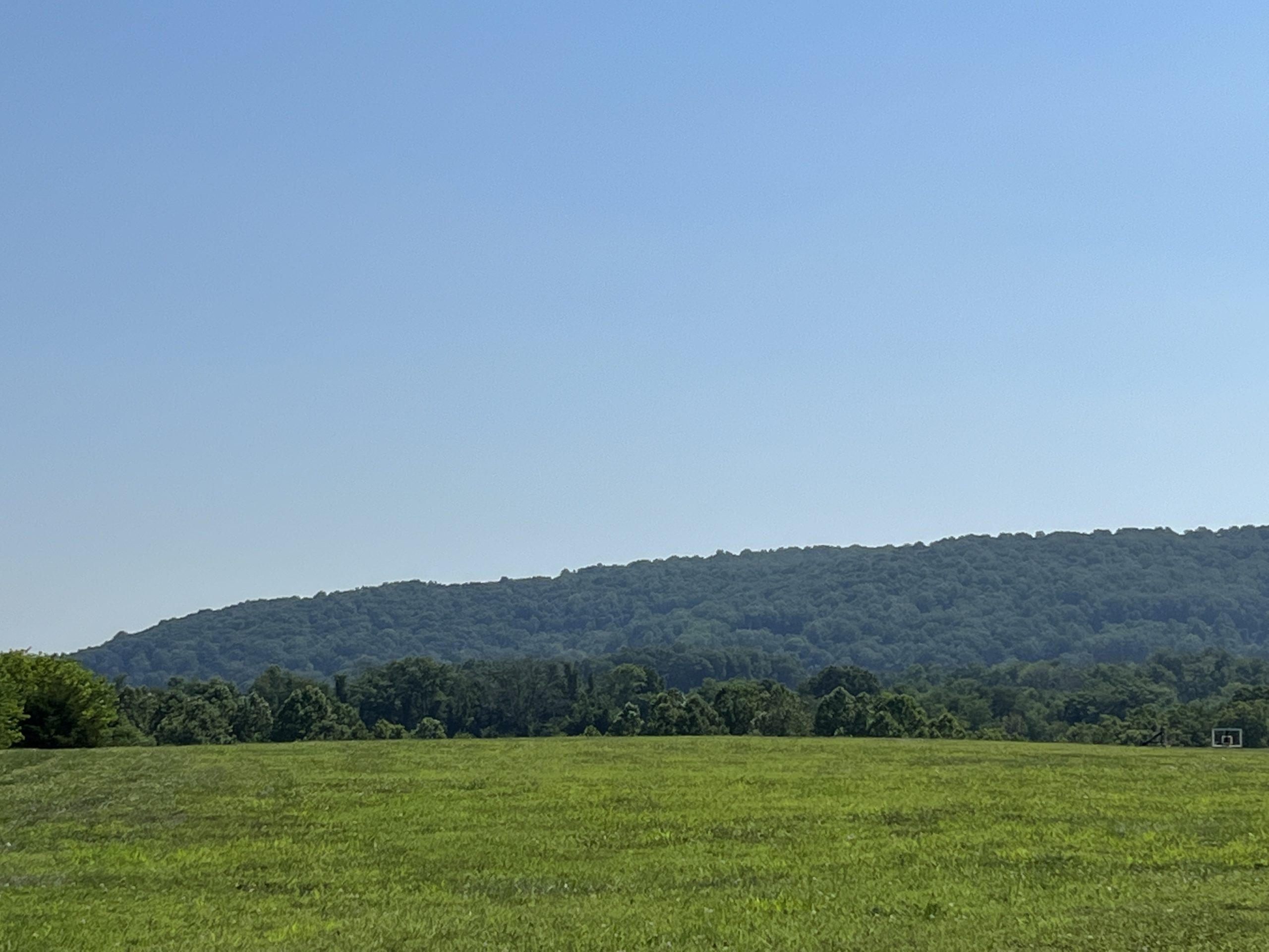 Heritage Park in Asbury NJ - EXTRA - Mountain View behind basketball courts