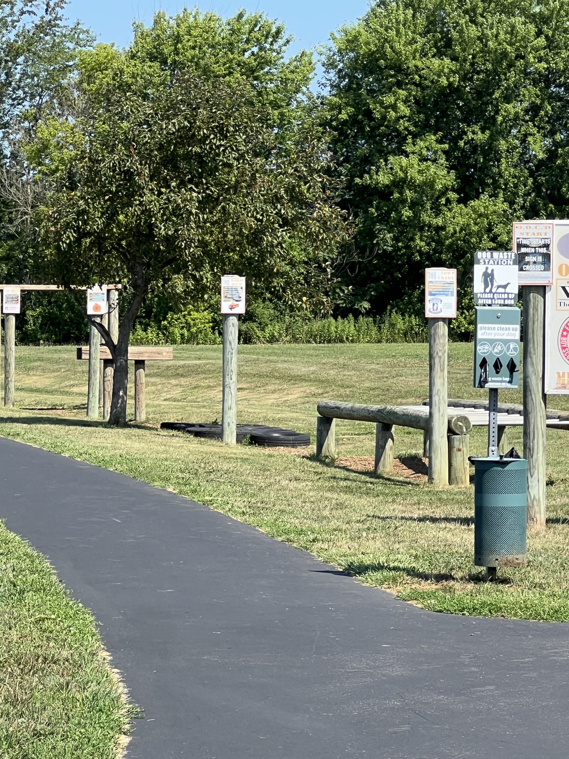 Heritage Park in Asbury NJ - EXTRA - Outdoor Obstacle Course Test beginning of course