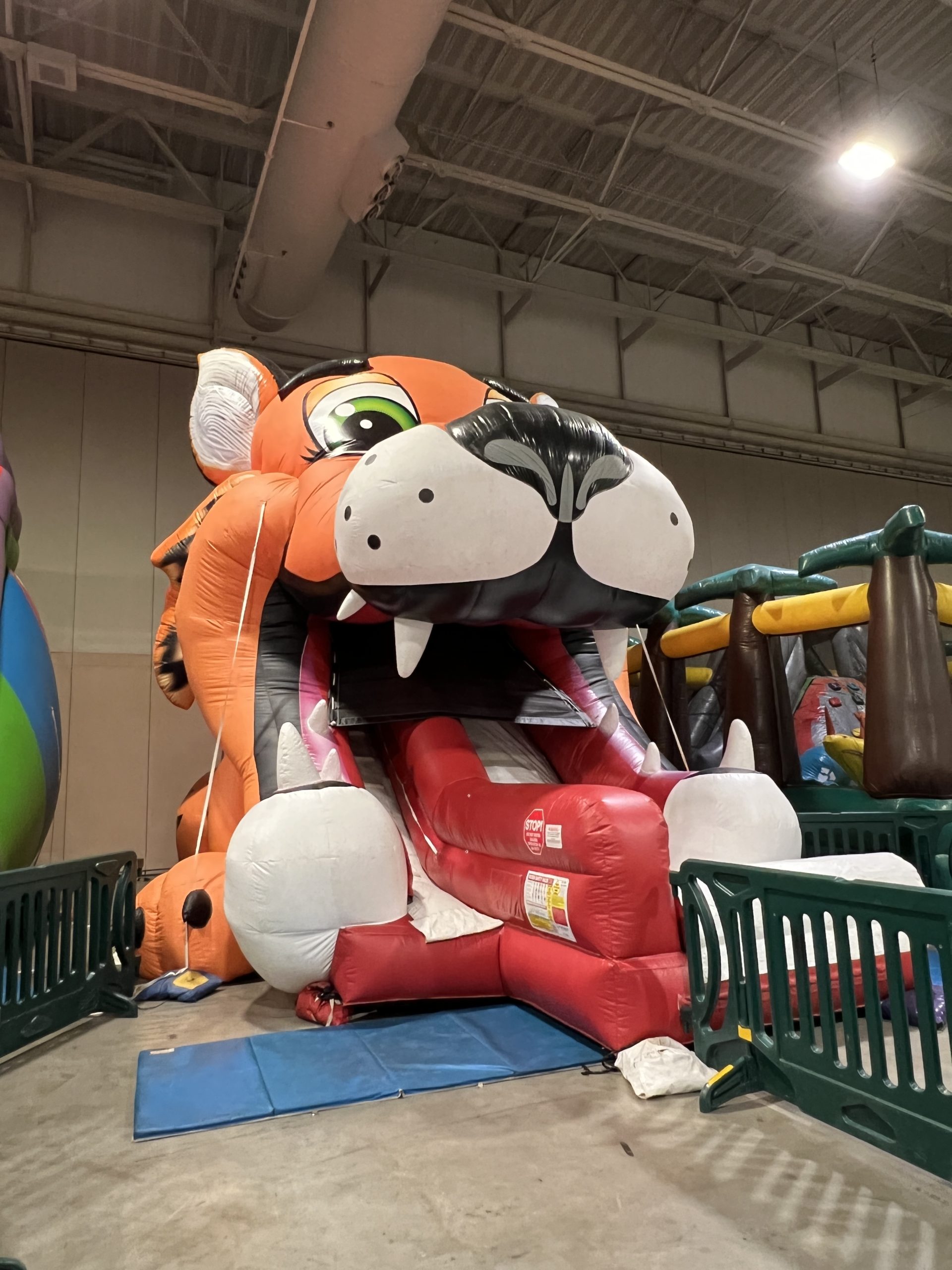 Inflatables - tiger slide TALL at Jurassic Quest in Atlantic City
