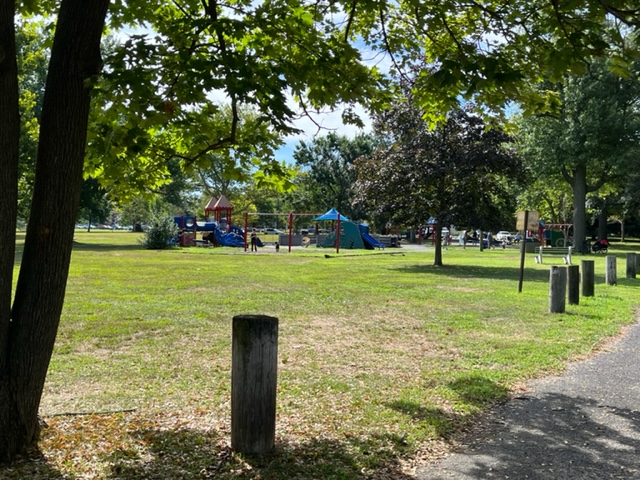 Knight Park Playground in Collingswood NJ - horizontal pic from bathroom