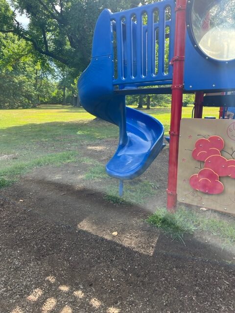 Knight Park Playground in Collingswood NJ - slides - twisting slide