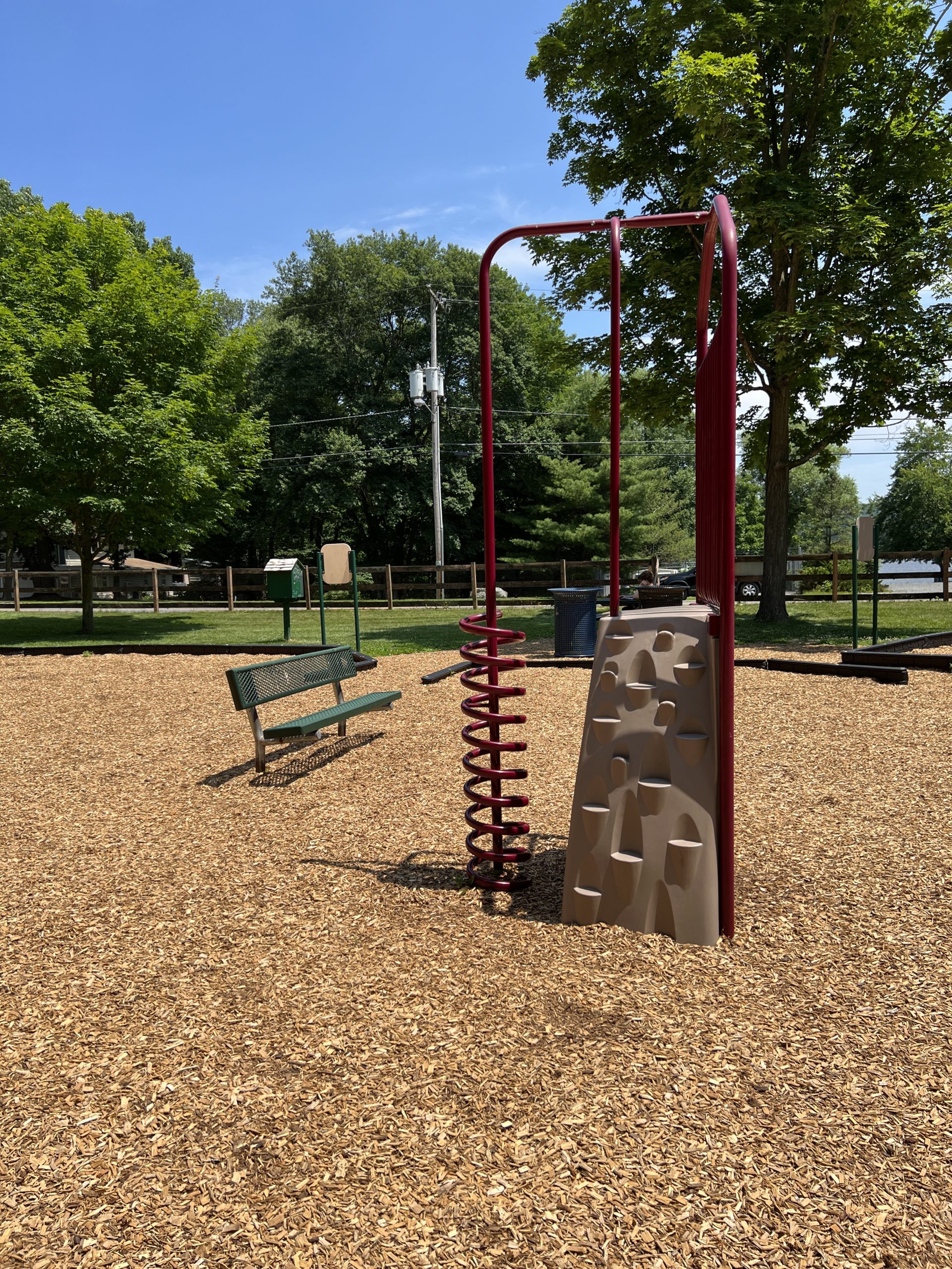 Lake Musconetcong Park Playground in Stanhope NJ - Features - Stand alone twisting ladder