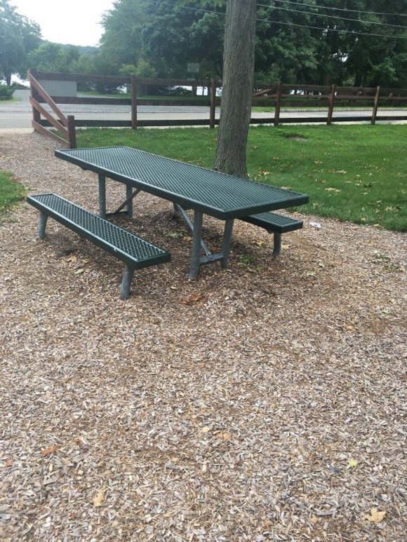 Lake Musconetcong Park in Stanhope NJ - Extras - picnic table at playground