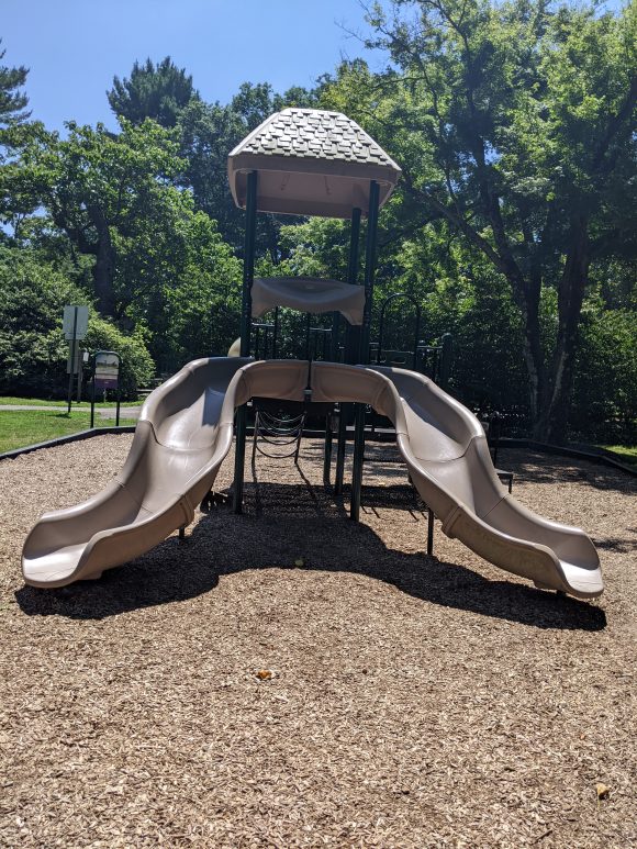 Marquand Park Playground in Princeton NJ Slides