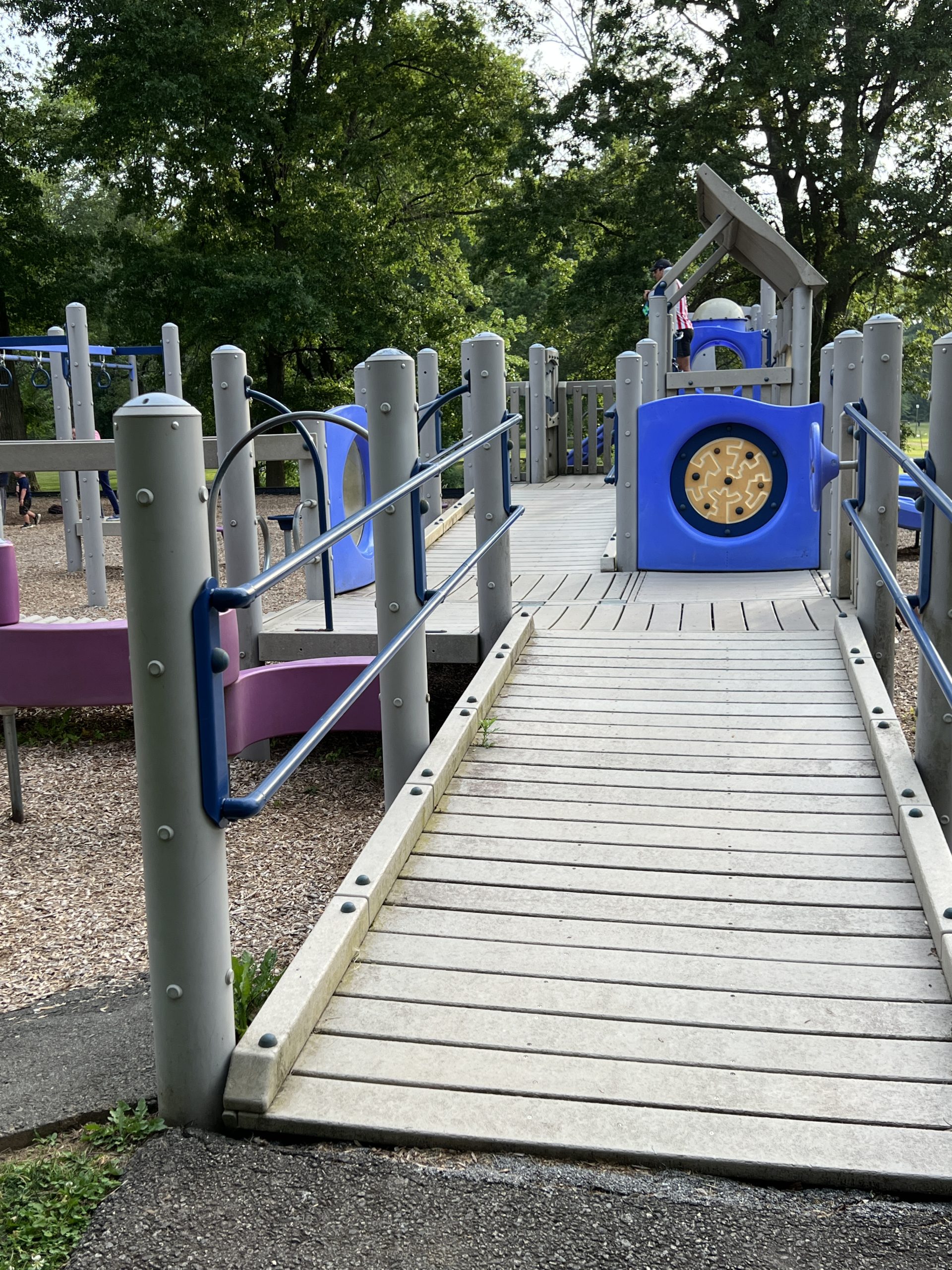 North Branch Park Playground in Bridgewater NJ - ACCESSIBLE - Wheelchair ACCESSIBLE ramp TALL image