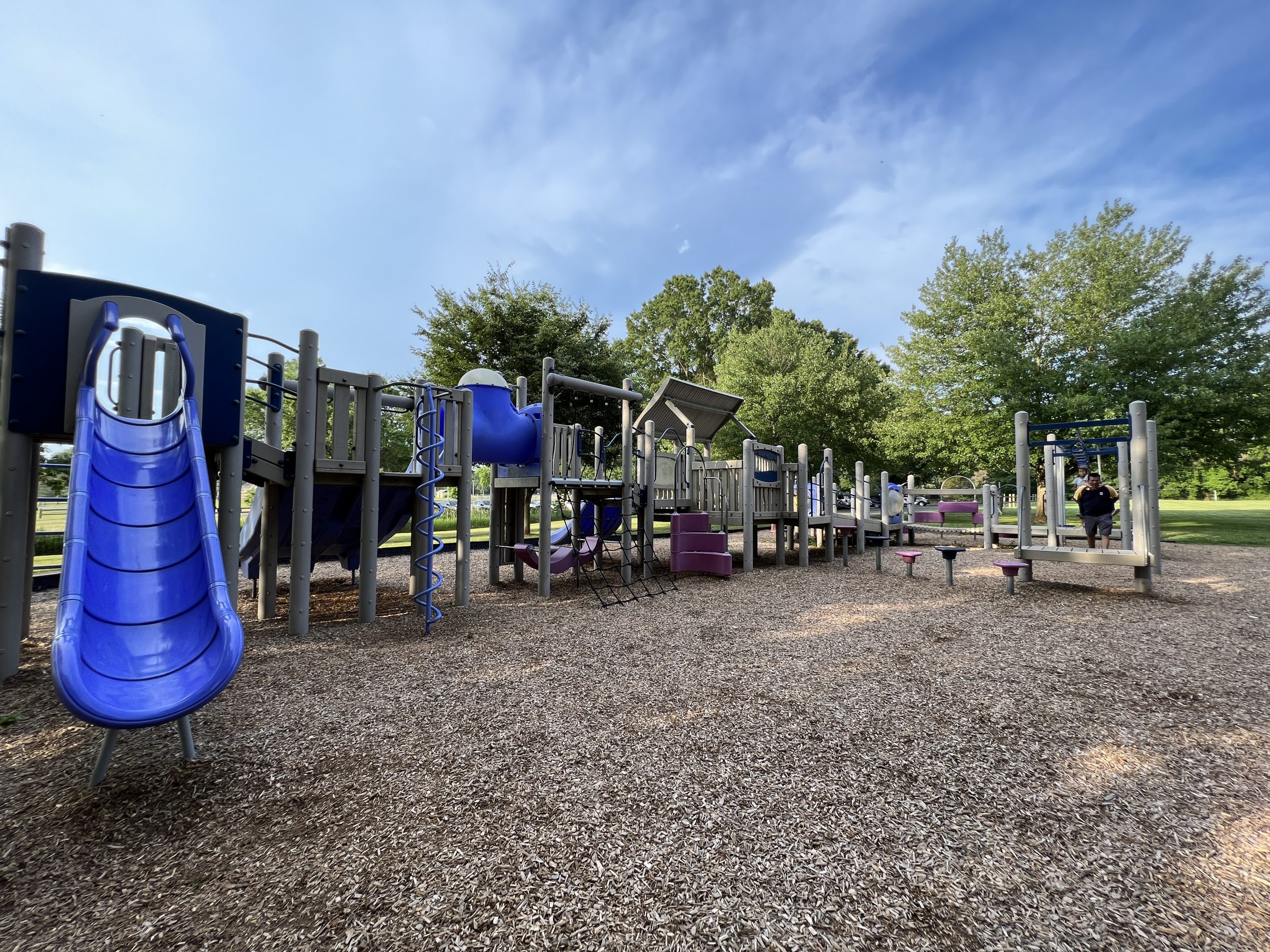 North Branch Park Playground in Bridgewater NJ - WIDE image - back of structure