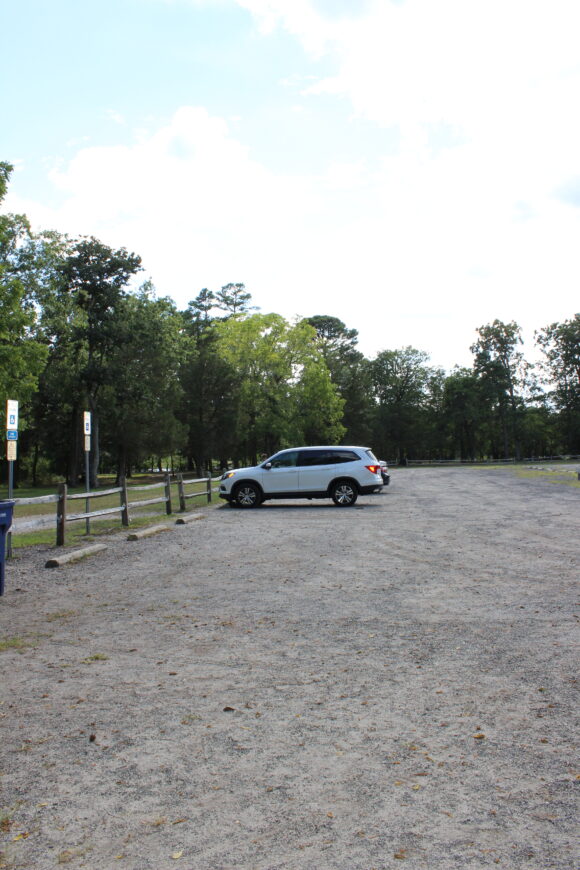 Parking lot at Atlantic County Park in Estell Manor NJ