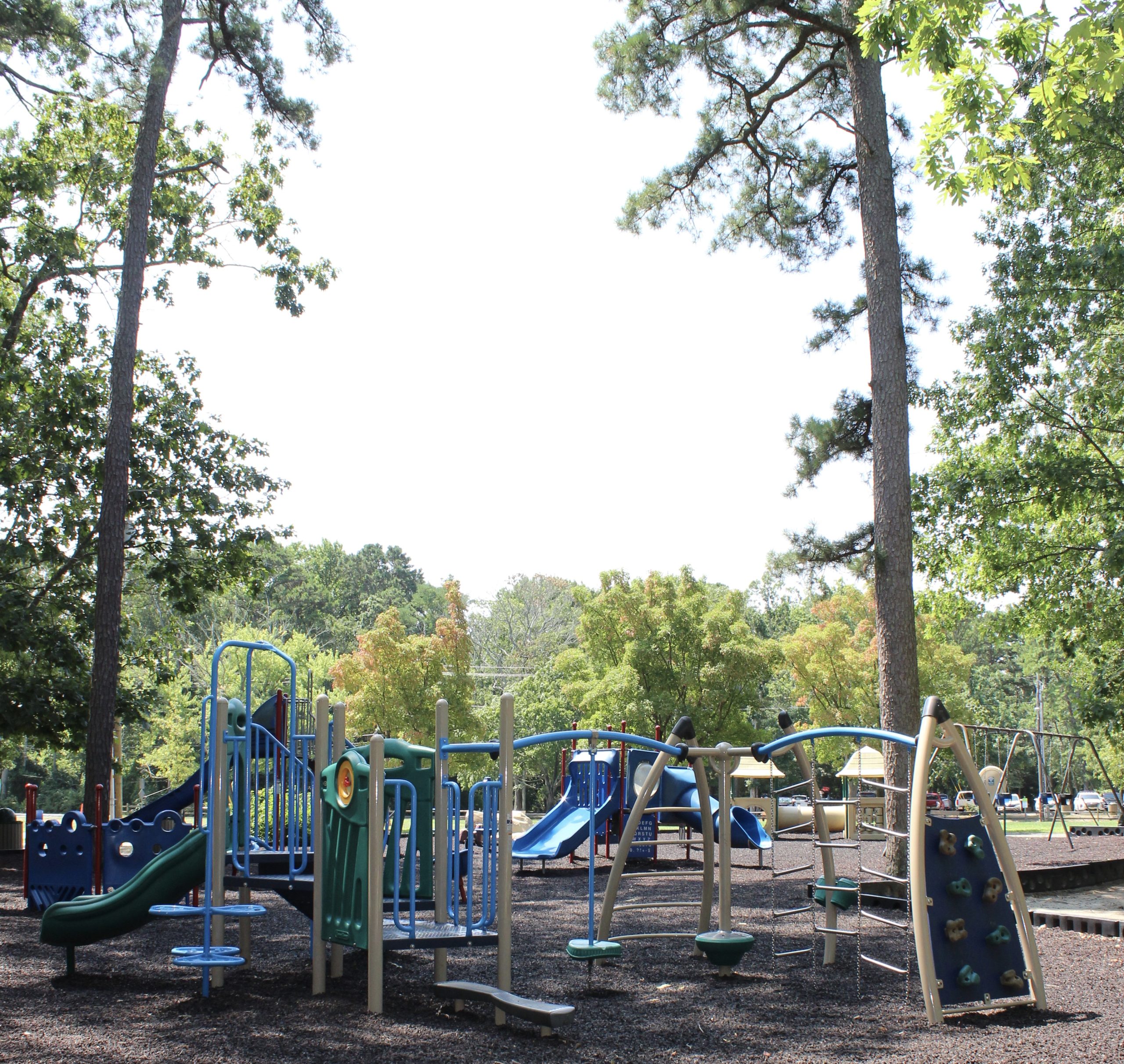 Preschool playground - climbing structures at Cape May County Zoo Park Playground in Cape May Court House NJ