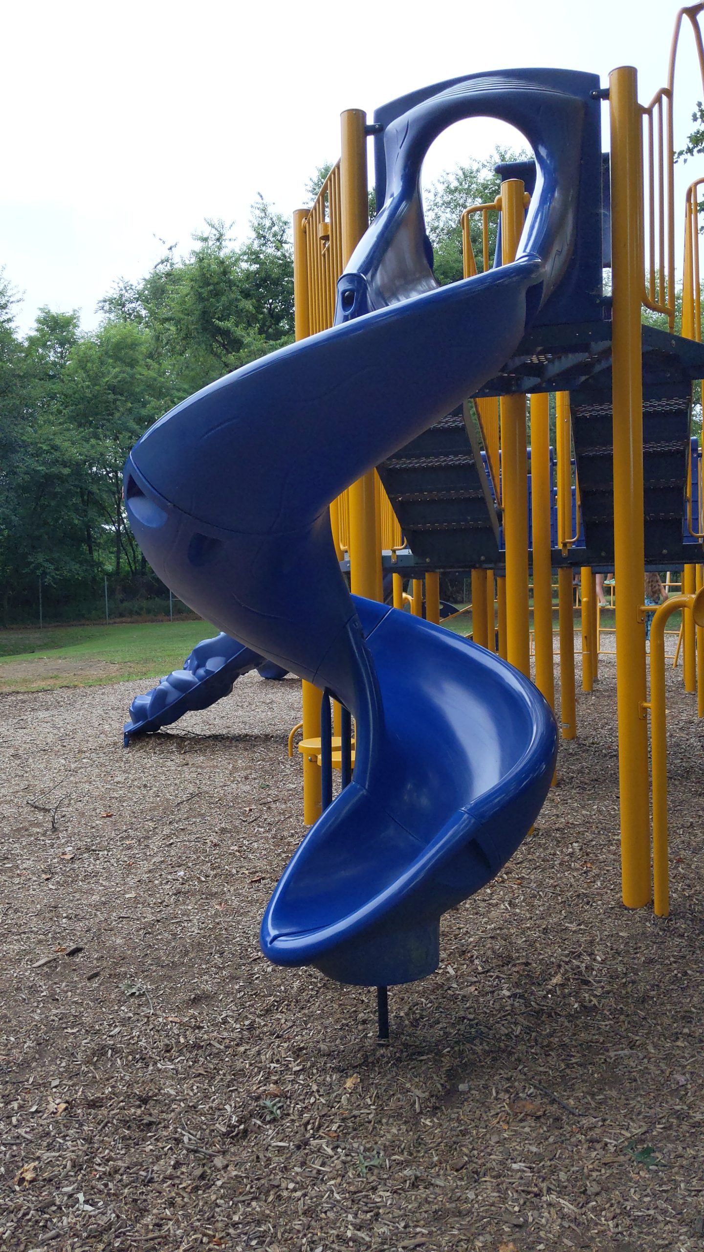 SLIDE - twisting slide TALL At Red Bank Battlefield Park Playground in National Park NJ