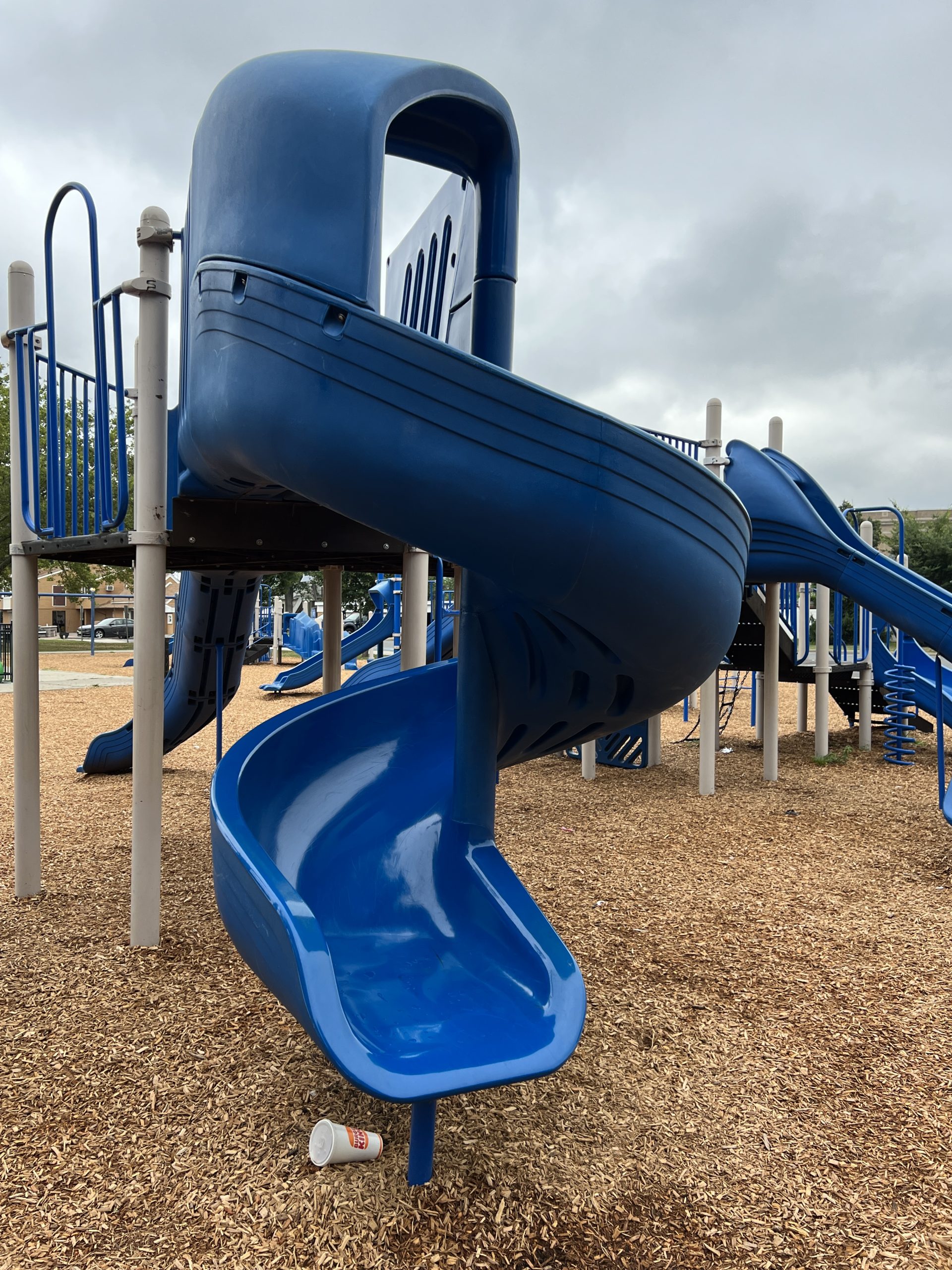 SLIDE twisting slide at Carteret Park Playground in Carteret NJ