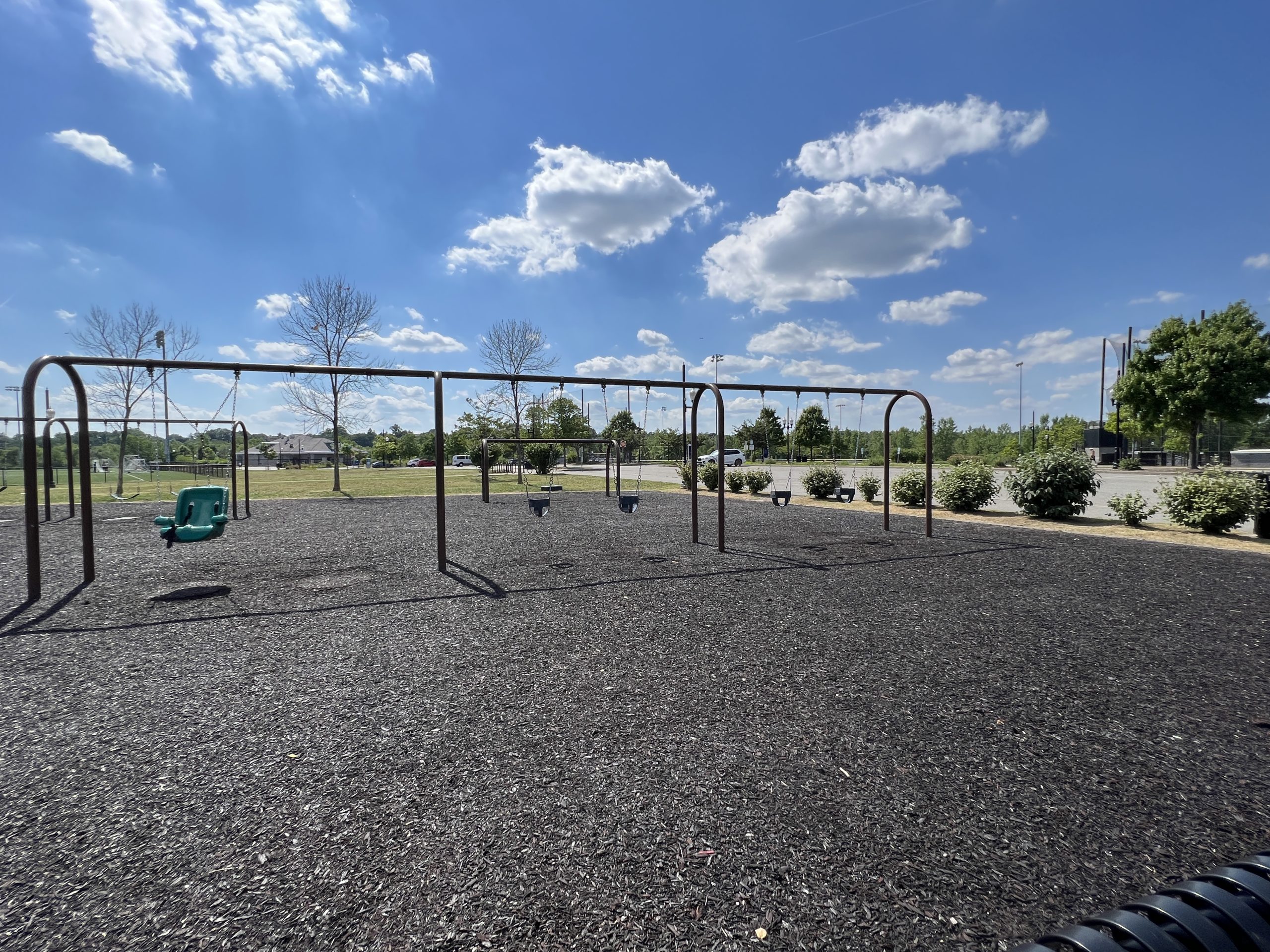 SWINGS - Baby and accessible at Overpeck County Park Playground in Leonia NJ