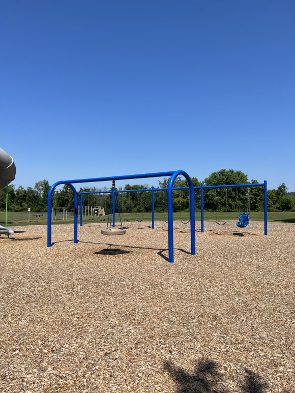 SWINGS - Tire swing TALL At Heritage Park Playground in Asbury NJ