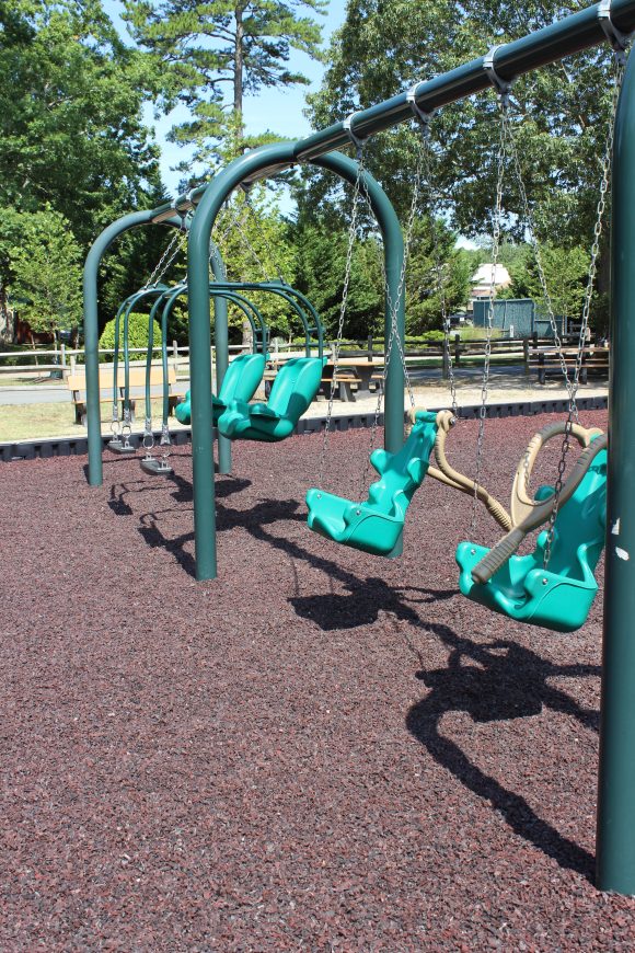 SWINGS - accessible swings TALL at Cape May County Zoo Park Playground in Cape May Court House NJ