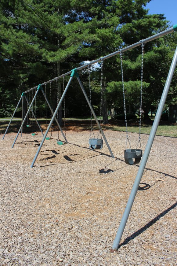 SWINGS - baby and traditional TALL image at Stanley Tip Seaman Park Playground in Tuckerton NJ