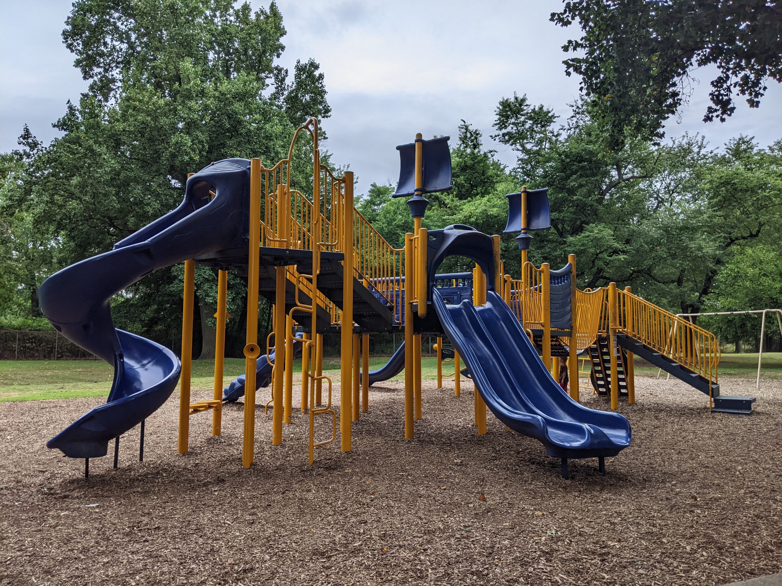 WIDE - Large playground At Red Bank Battlefield Park Playground in National Park NJ