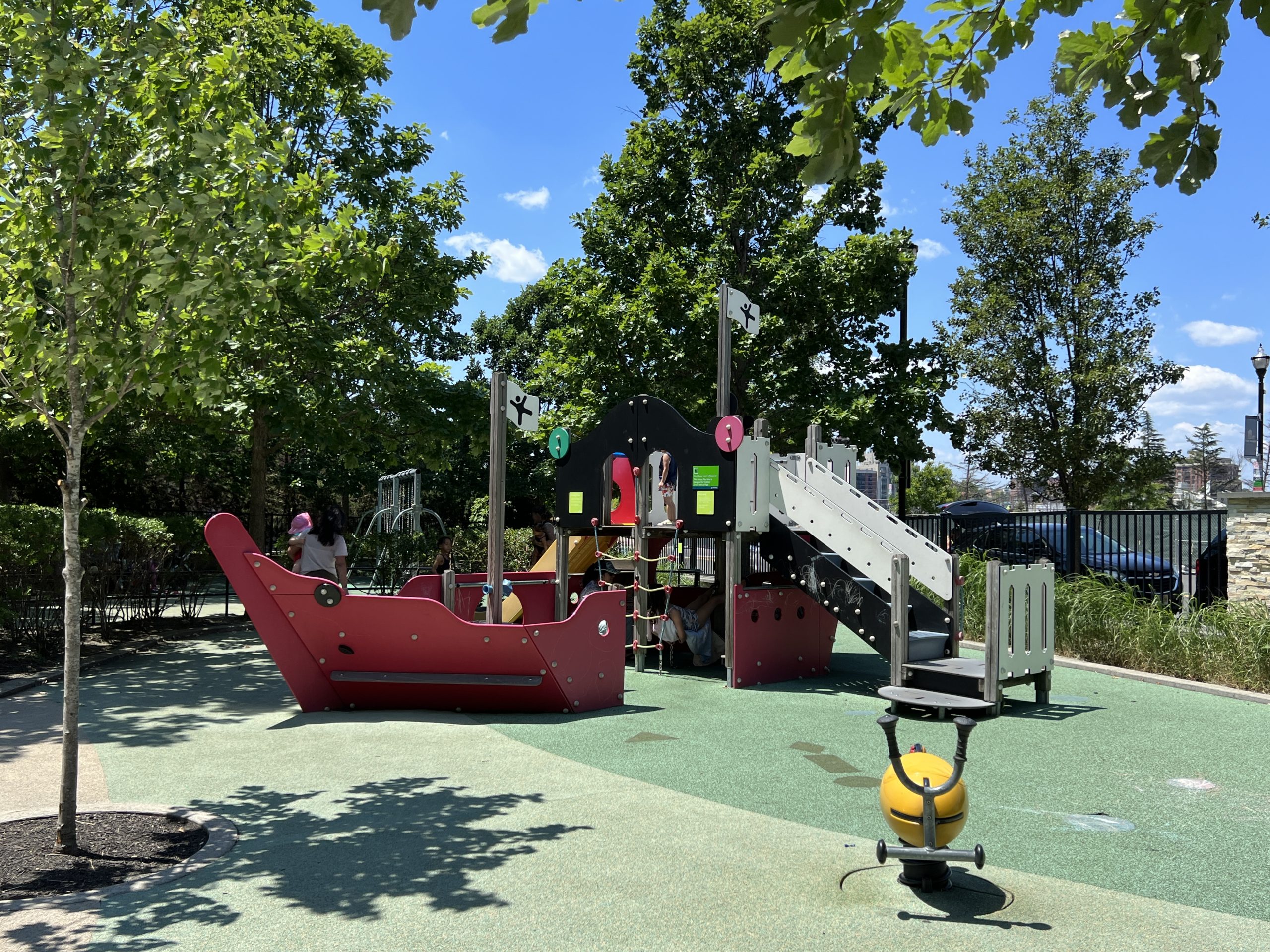 WIDE - Ship playground AT Newport Green Park Playground in Jersey City NJ