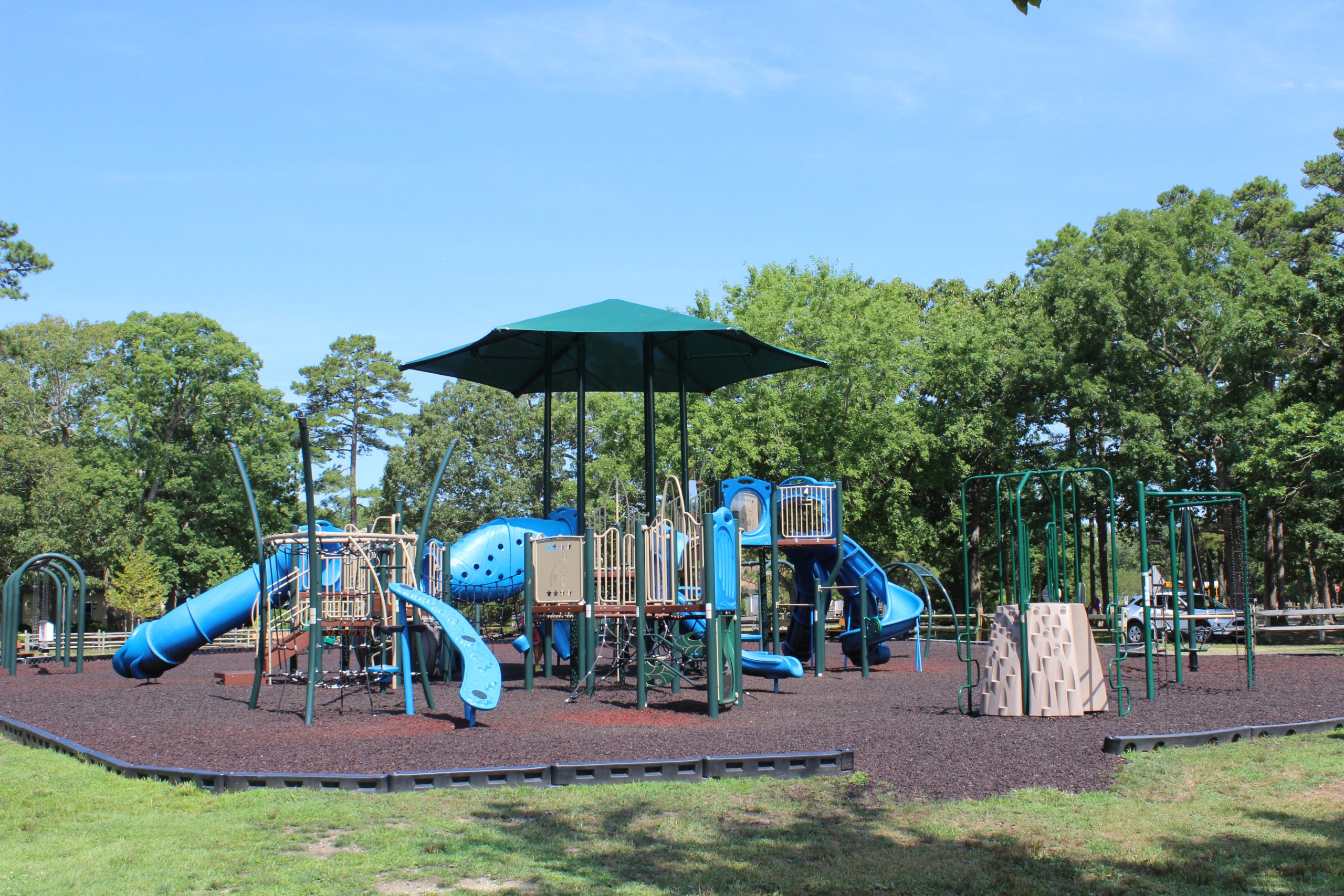 WIDE - older kid playground 1 at Cape May County Zoo Park Playground in Cape May Court House NJ