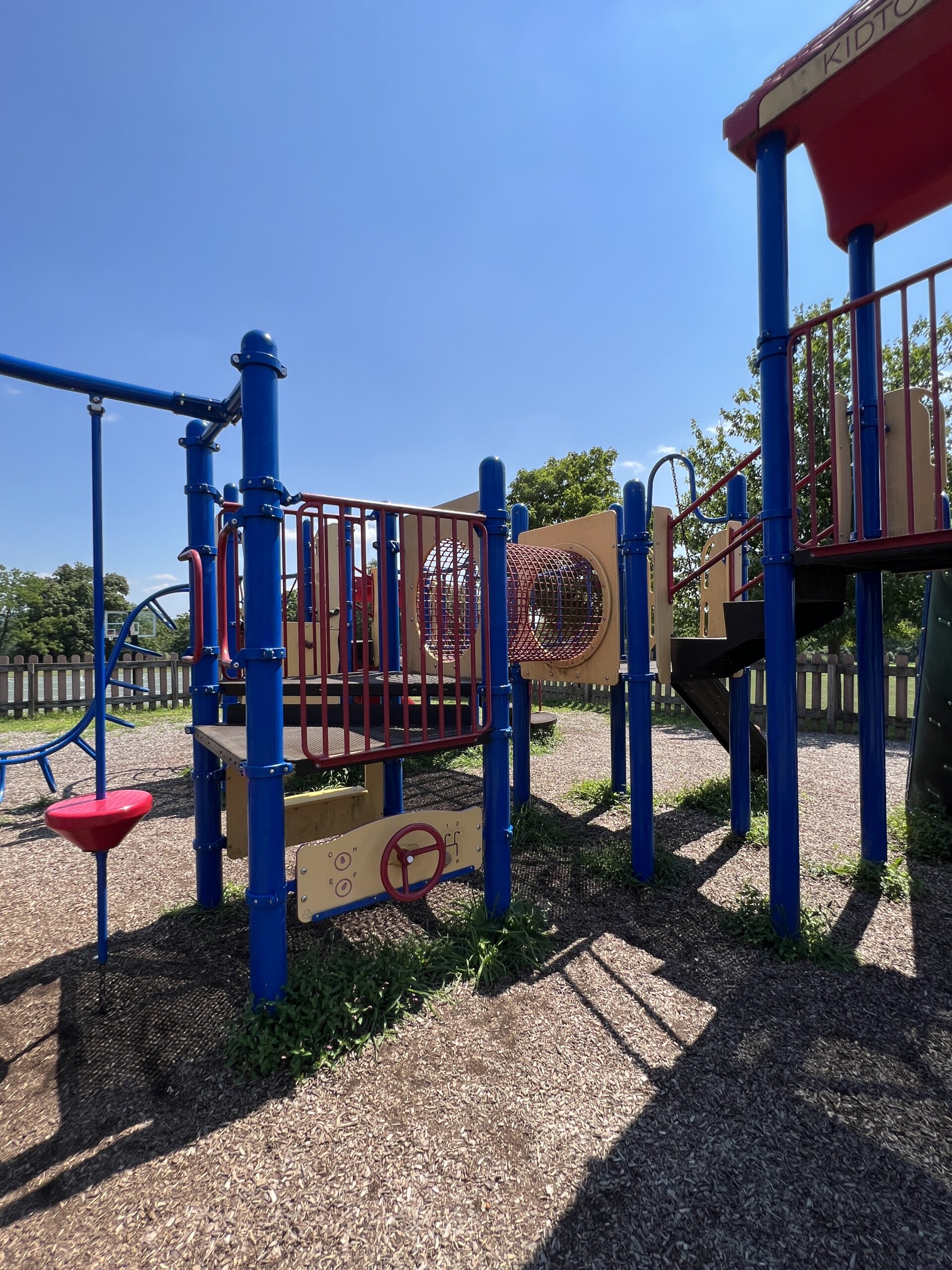 Alexandria Township Park Playground in Milford NJ - Features - tunnel and ground level sensory play