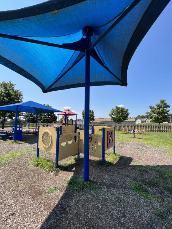 Alexandria Township Park Playground in Milford NJ - SHADY canopy