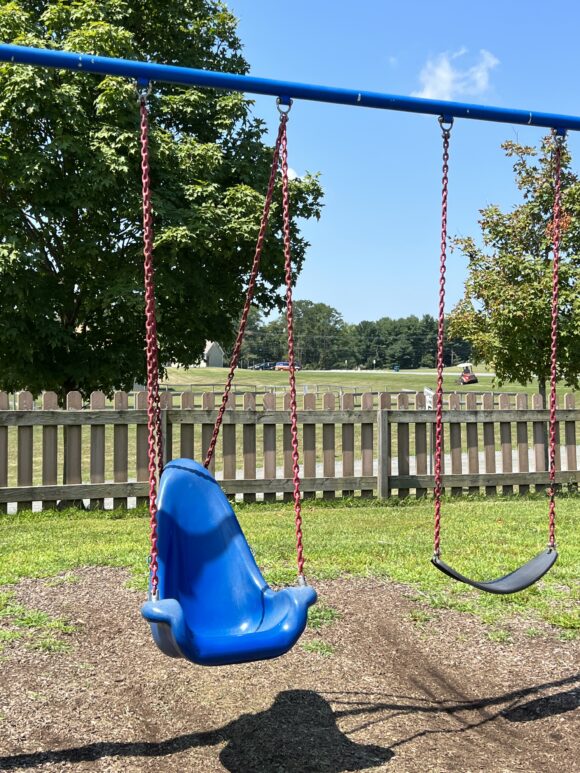 Alexandria Township Park Playground in Milford NJ - SWINGS - accessible swings