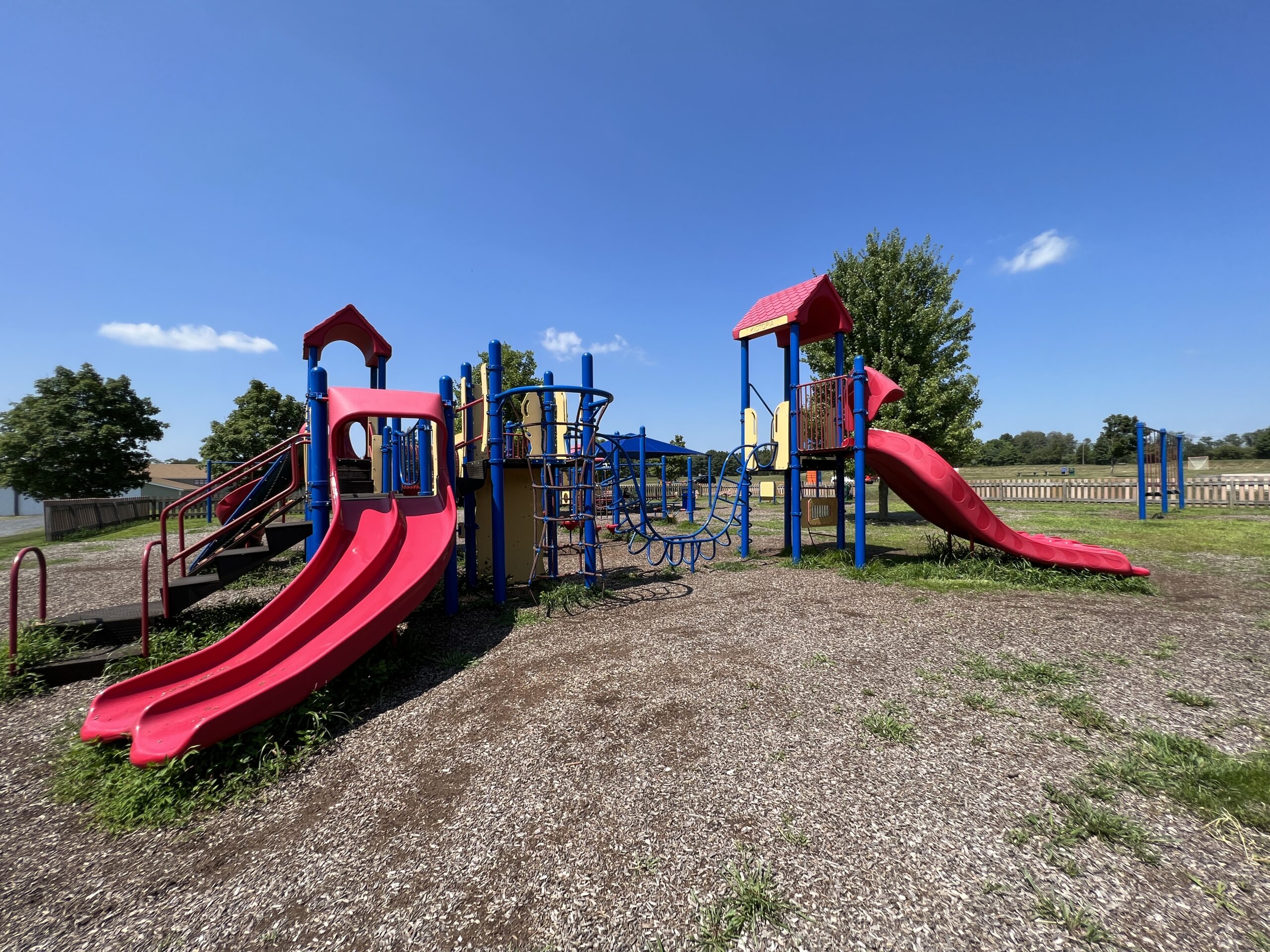 Alexandria Township Park Playground in Milford NJ - WIDE image - large playground